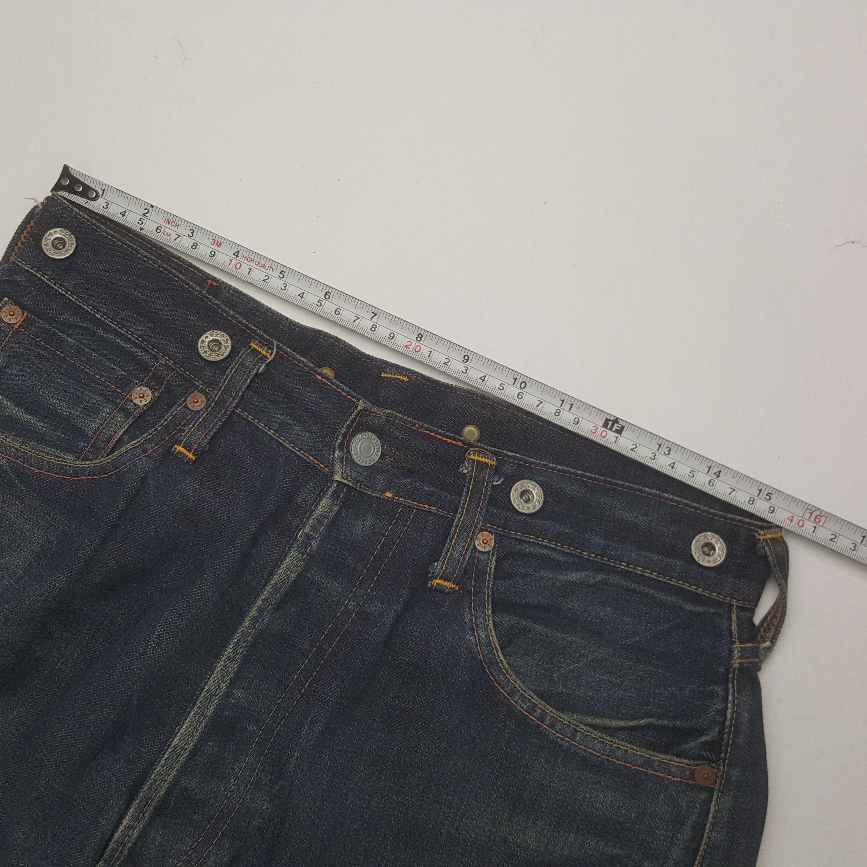 Japanese Brand Vintage Evis Japanese Brand Daicock Custom Art Denim Jeans Size US 31 - 9 Thumbnail