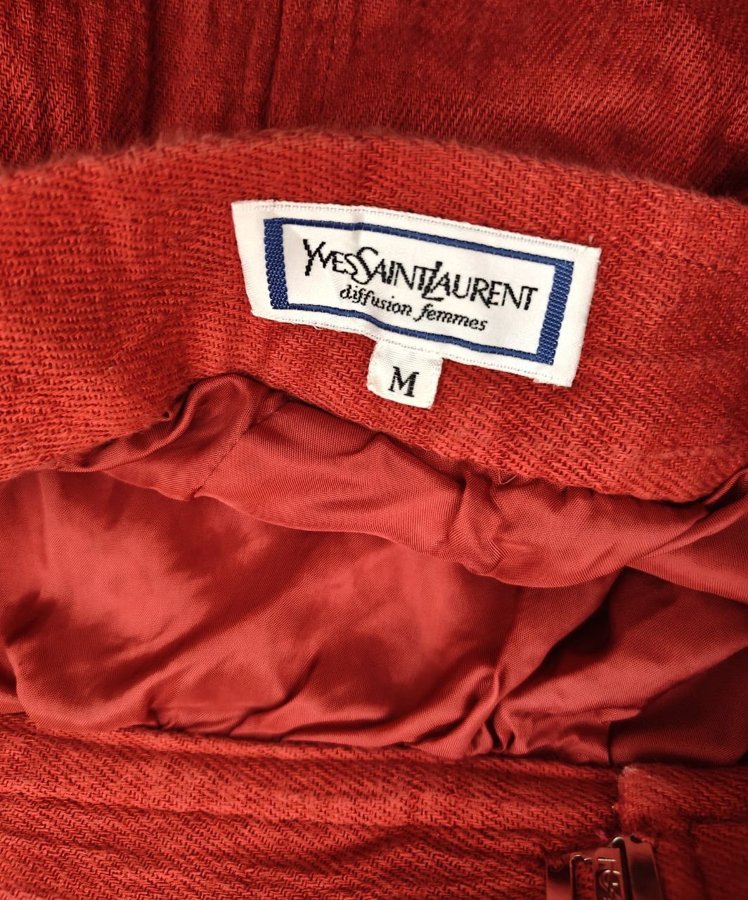 Yves Saint Laurent Yves Saint Laurent Midi Skirt Size 24" / US 00 / IT 34 - 4 Thumbnail