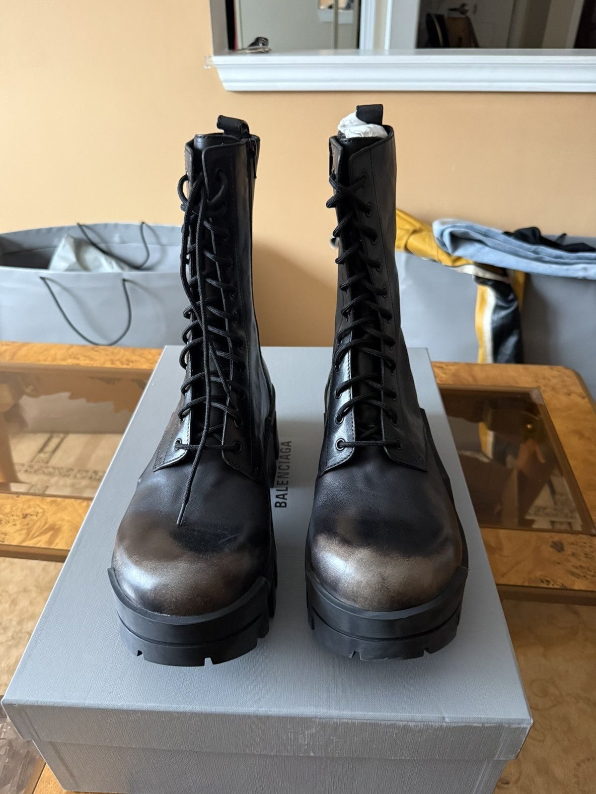 Balenciaga Balenciaga Bulldozer Lace Up Boot Size US 9 / EU 42 - 3 Thumbnail