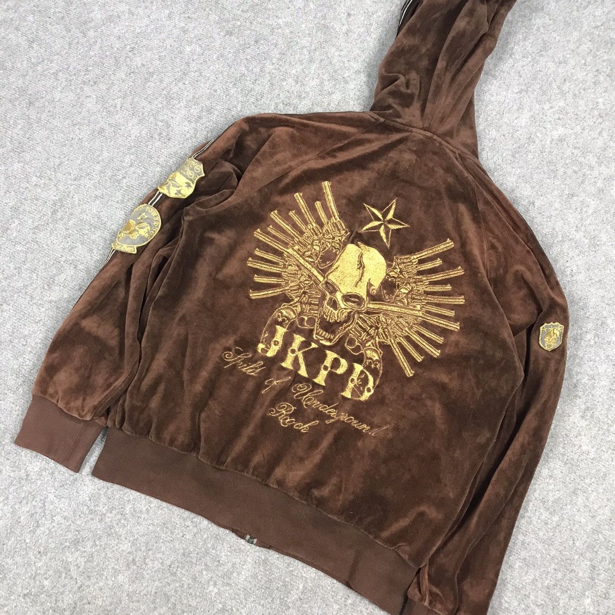 Japanese Brand JKPD ROCK EMBROIDERY DESIGN FULL ZIPPER HOODIES JACKET Size US S / EU 44-46 / 1 - 8 Thumbnail