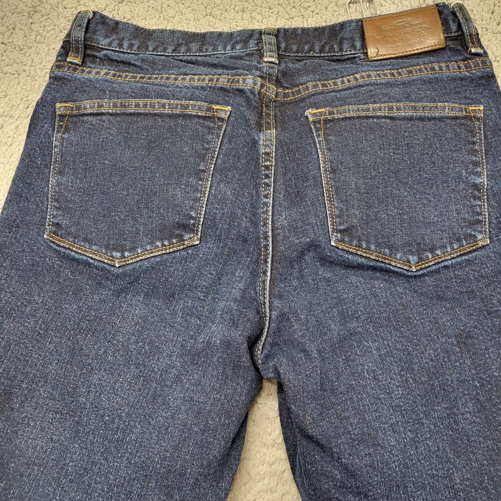 Denime VINTAGE? No — (Not Vintage) LRL Lauren Jeans Co. Jeans Women's 8 Blue Denim Classic Bootcut Flare Size 30" / US 8 / IT 44 - 4 Thumbnail