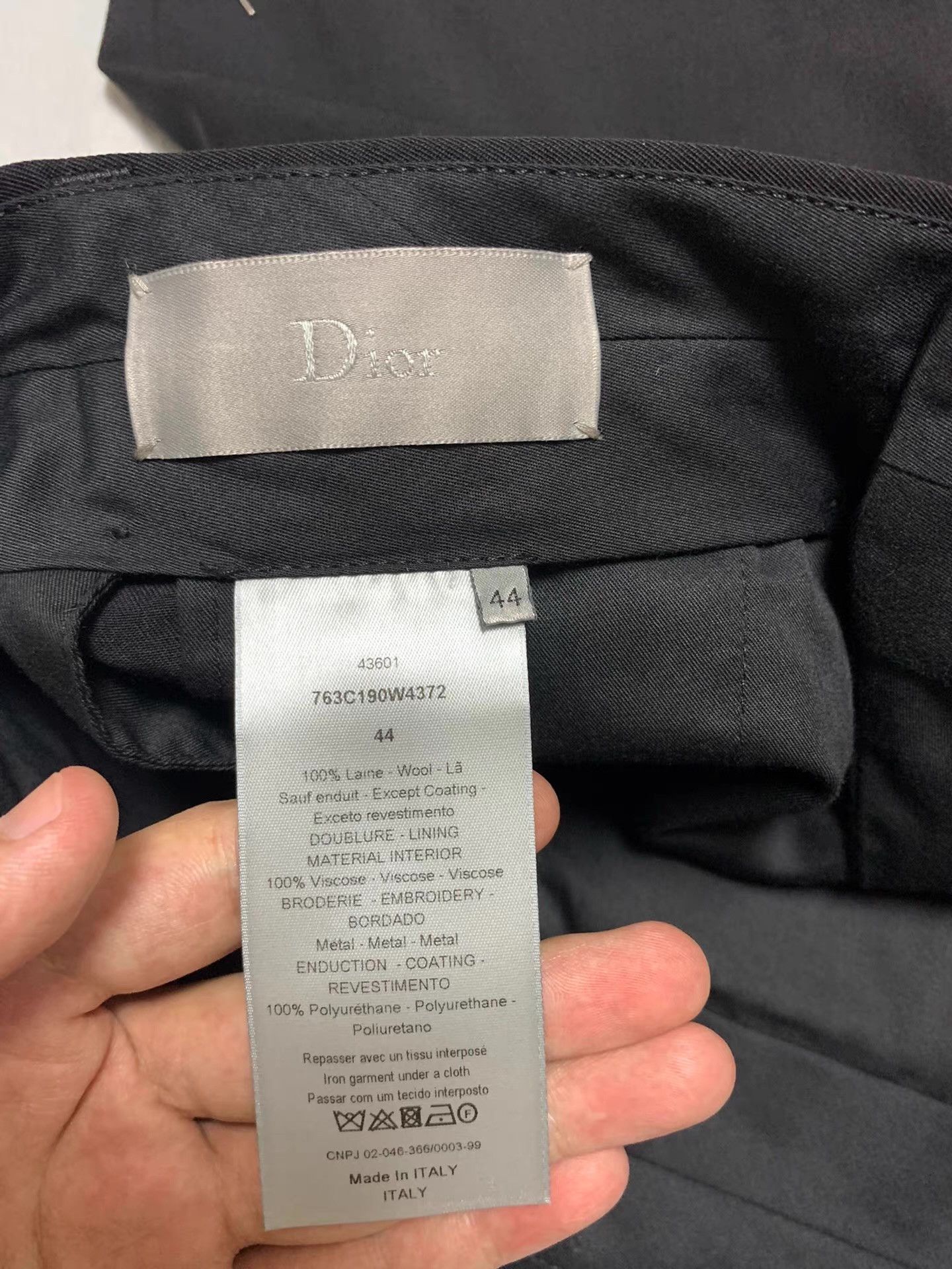 Dior Dior Homme 17SS Runway Collection Staple Detail Suit Q12 Size 44R - 5 Thumbnail