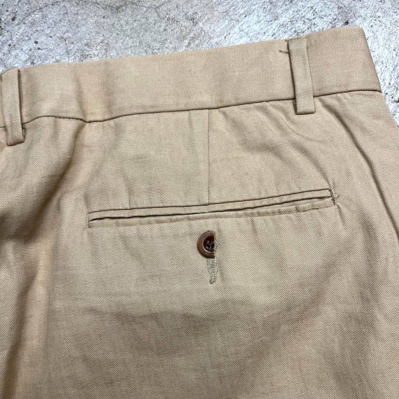 Polo Ralph Lauren VINTAGE Polo Ralph Lauren trousers flat front Linen 34x29 Size US S / EU 44-46 / 1 - 7 Thumbnail