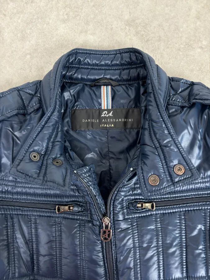 Daniele Alessandrini 2010s Daniele Alessandrini Navy Puffer Bomber Nylon Quilted Jacket Size US M / EU 48-50 / 2 - 5 Thumbnail