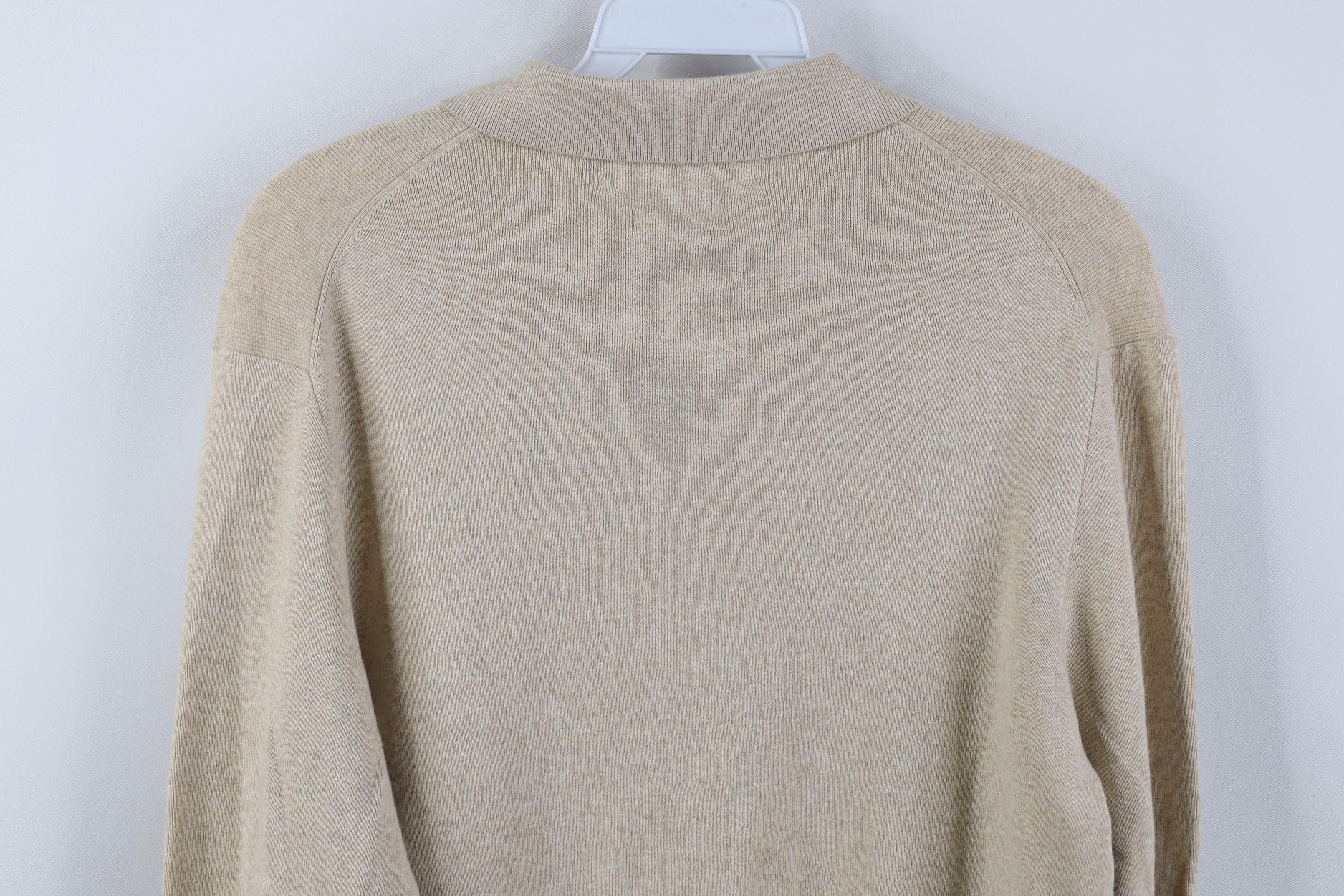 Ralph Lauren Vintage 90s Ralph Lauren Cotton Ribbed Knit Long Sleve Polo Size US M / EU 48-50 / 2 - 11 Thumbnail