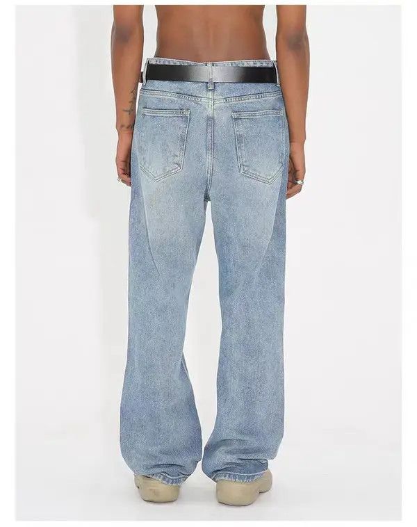 Japanese Brand Vintage Street Casual Straight Leg Light Blue Jeans Size US 30 / EU 46 - 5 Thumbnail