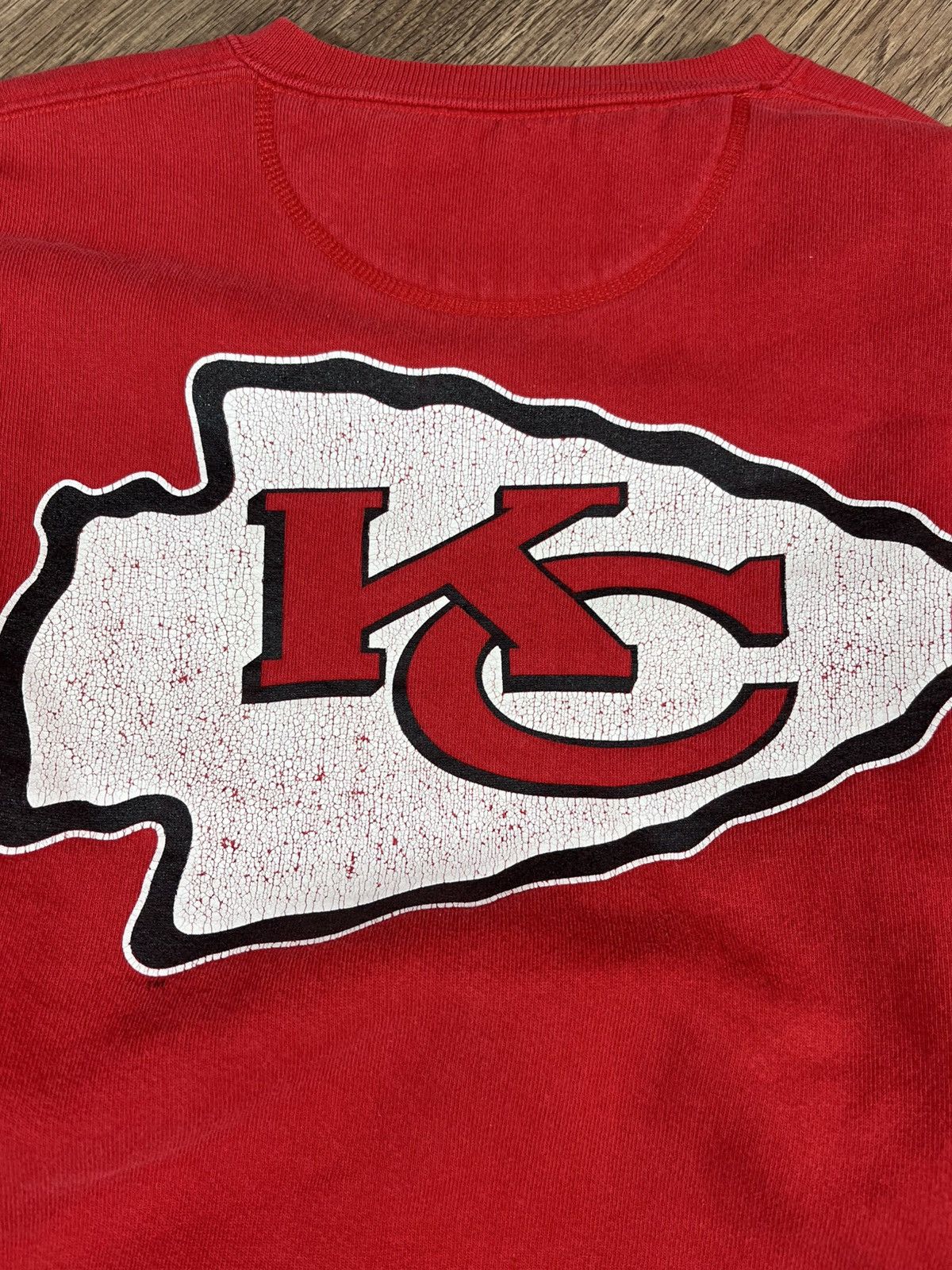 Vintage Vintage 1995NFLP Kansas City Chiefs Sweatshirt Size US L / EU 52-54 / 3 - 14 Thumbnail