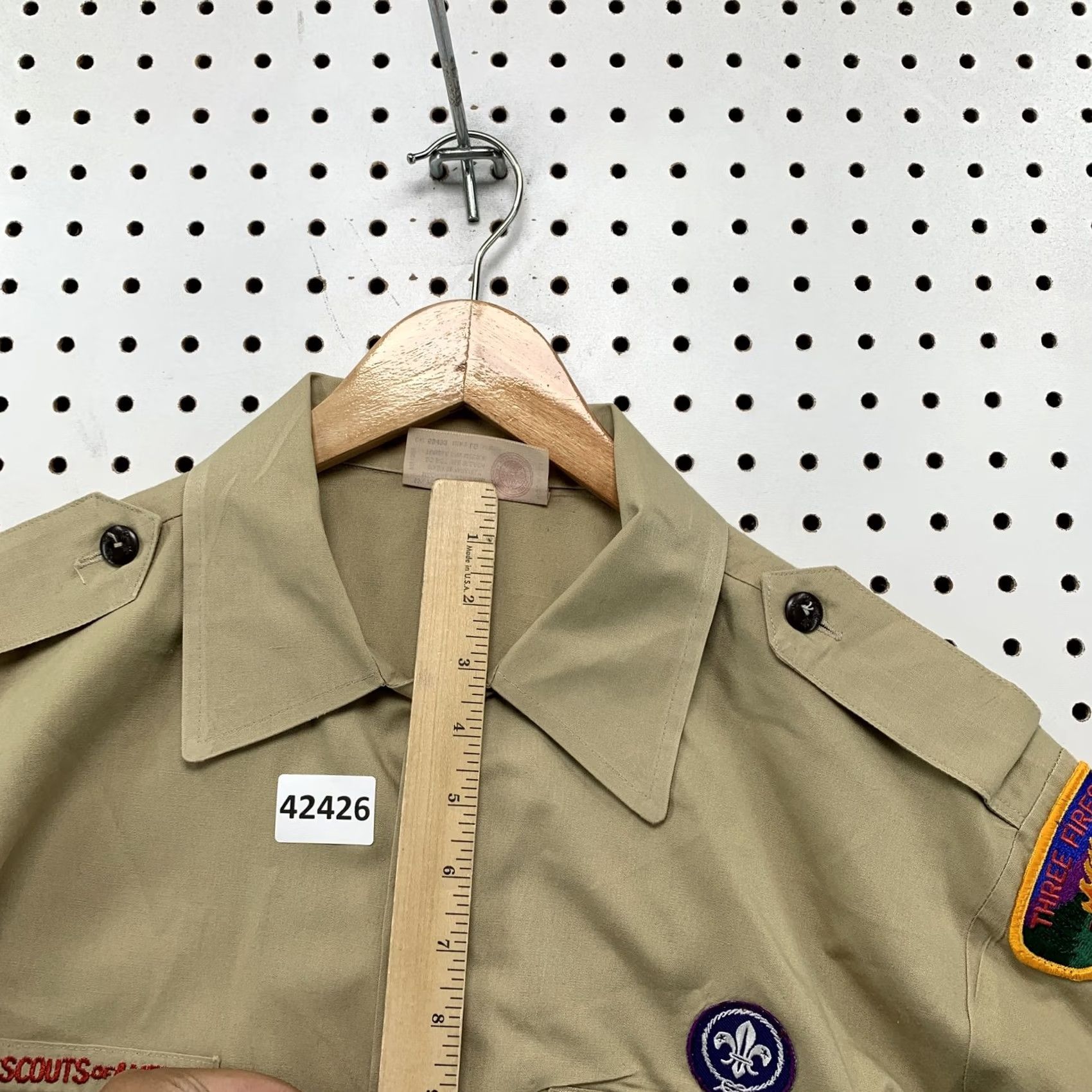 Vintage Vintage Boy Scouts of America Mens Shirt L Khaki Short Sleeve Size US L / EU 52-54 / 3 - 5 Thumbnail
