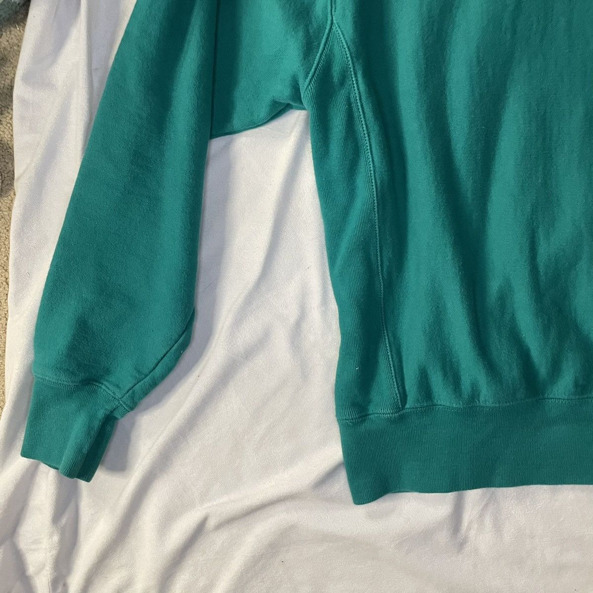 Champion Champion Reverse Weave Teal Sweatshirt Size Large for Women Size L / US 10 / IT 46 - 6 Thumbnail