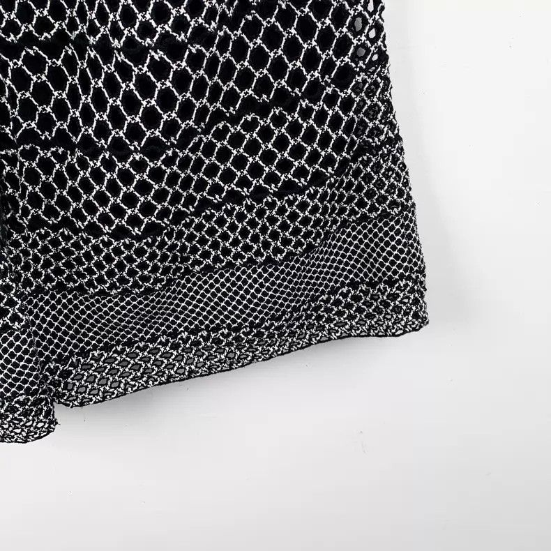 Chanel Chanel Black hollow woven cotton casual knitted tweed trou Size 25" / US 0 / IT 36 - 4 Thumbnail
