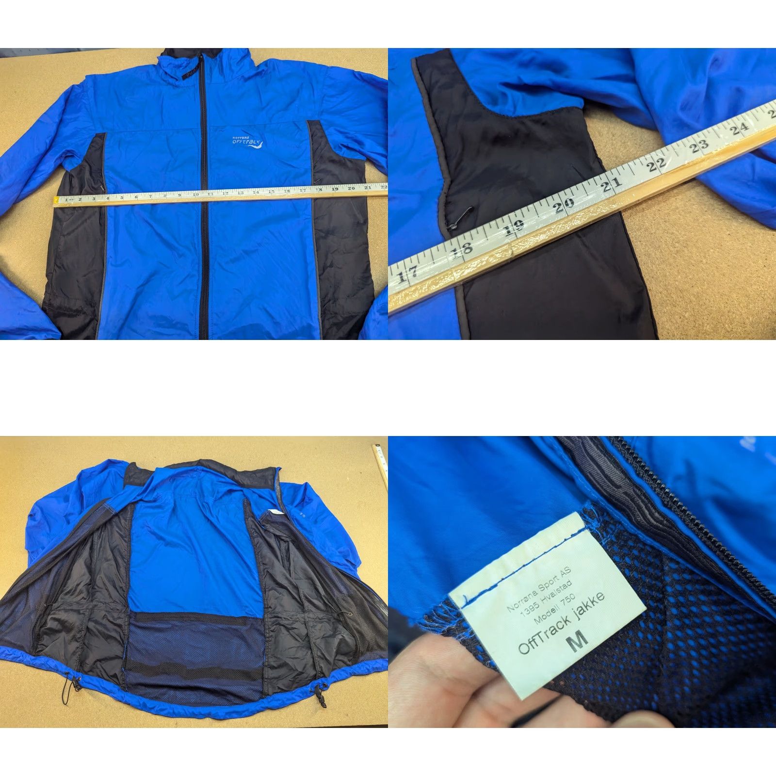 Vintage Norrona Offtrack Mens Jacket Full Zip Outdoor Blue Black Back Pocket M Regular Size Blue Jacket Mens 90s? Size US M / EU 48-50 / 2 - 8 Thumbnail