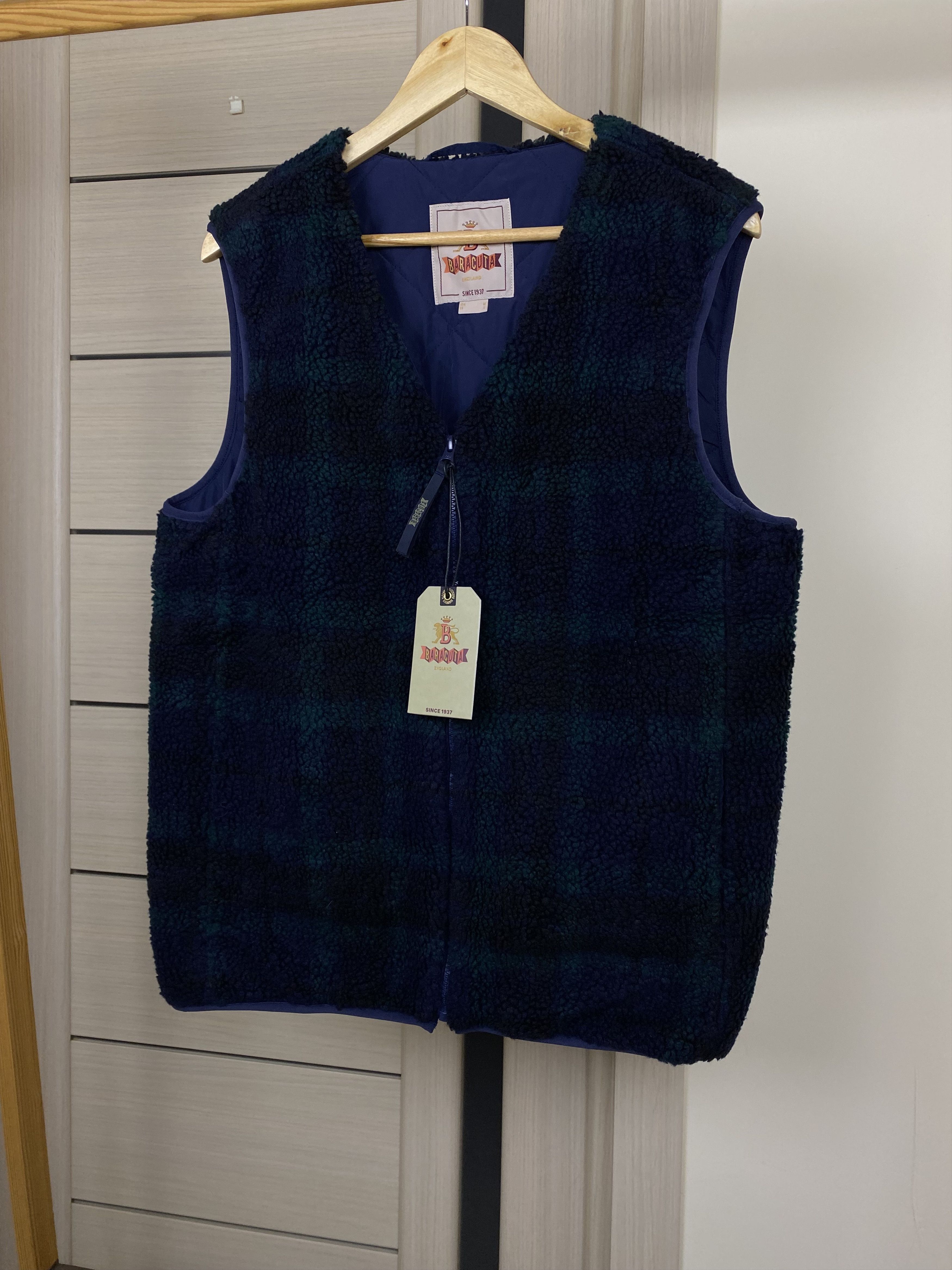 Baracuta BARACUTA CURLY FLEECE LINER VEST BLACKWATCH size L Size US L / EU 52-54 / 3 - 2 Thumbnail