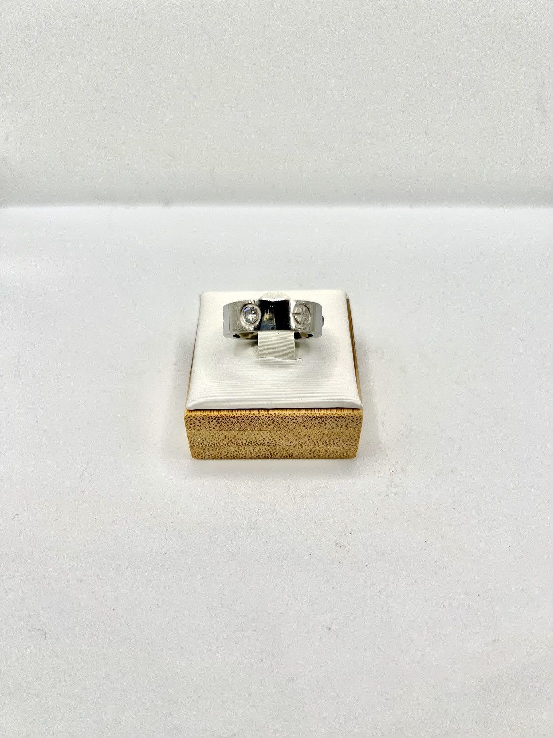 Jewelry Love Silver Ring with Czs - Size 5.5 Size ONE SIZE - 1 Thumbnail