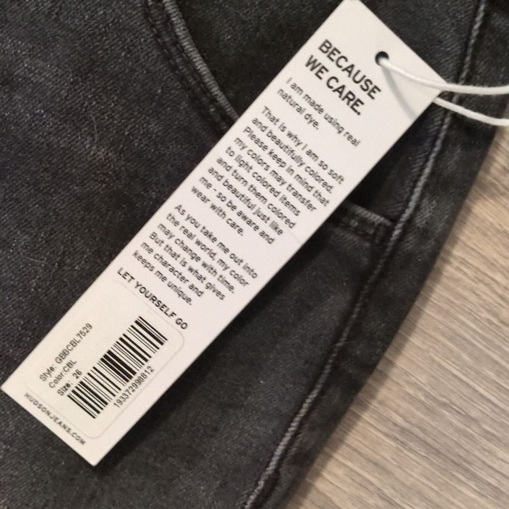 Hudson Hudson Jeans Collin Raw-Edge Mid Rise Cropped Jeans Size 26 Size 26" / US 2 / IT 38 - 6 Thumbnail