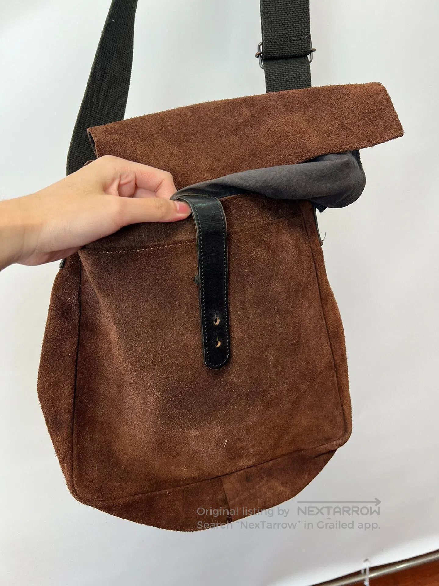 Yohji Yamamoto Yohji Yamamoto Suede Crossbody Bag. Size ONE SIZE - 4 Thumbnail