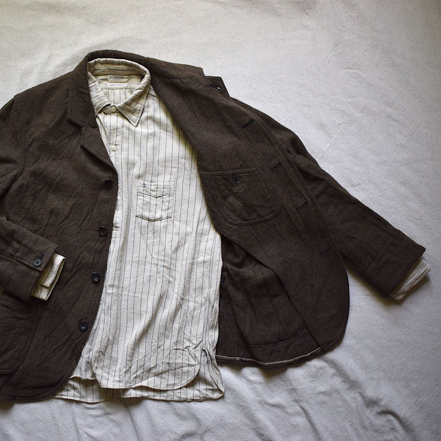 Japanese Brand × Old Joe OLD JOE tweed sack jacket, vest & trousers sz. 38/36/30 Size 36R - 3 Thumbnail