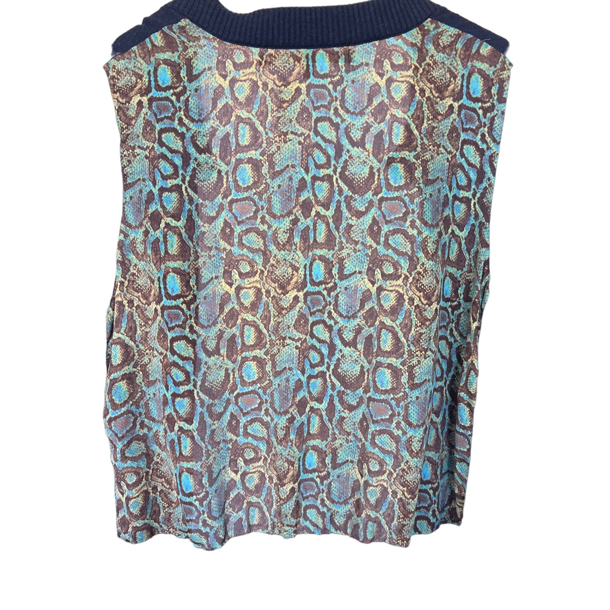 Other Rachel Roy Navy Cardigan With Sheer Snake Print Back Size S / US 4 / IT 40 - 4 Thumbnail
