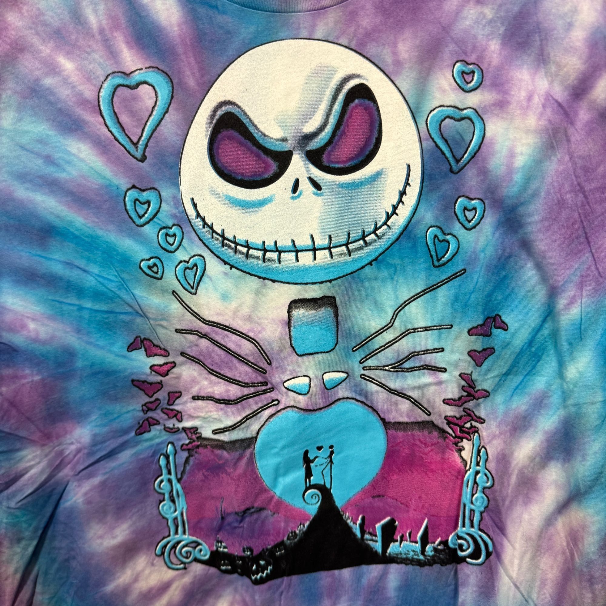Disney Nightmare before Xmas Danny elf man tiedye tee size 2XL Size US XXL / EU 58 / 5 - 2 Thumbnail