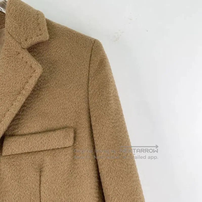 Max Mara MaxMara Brown Wool Women's Coat . Size XXS / US 00 / IT 34 - 3 Thumbnail