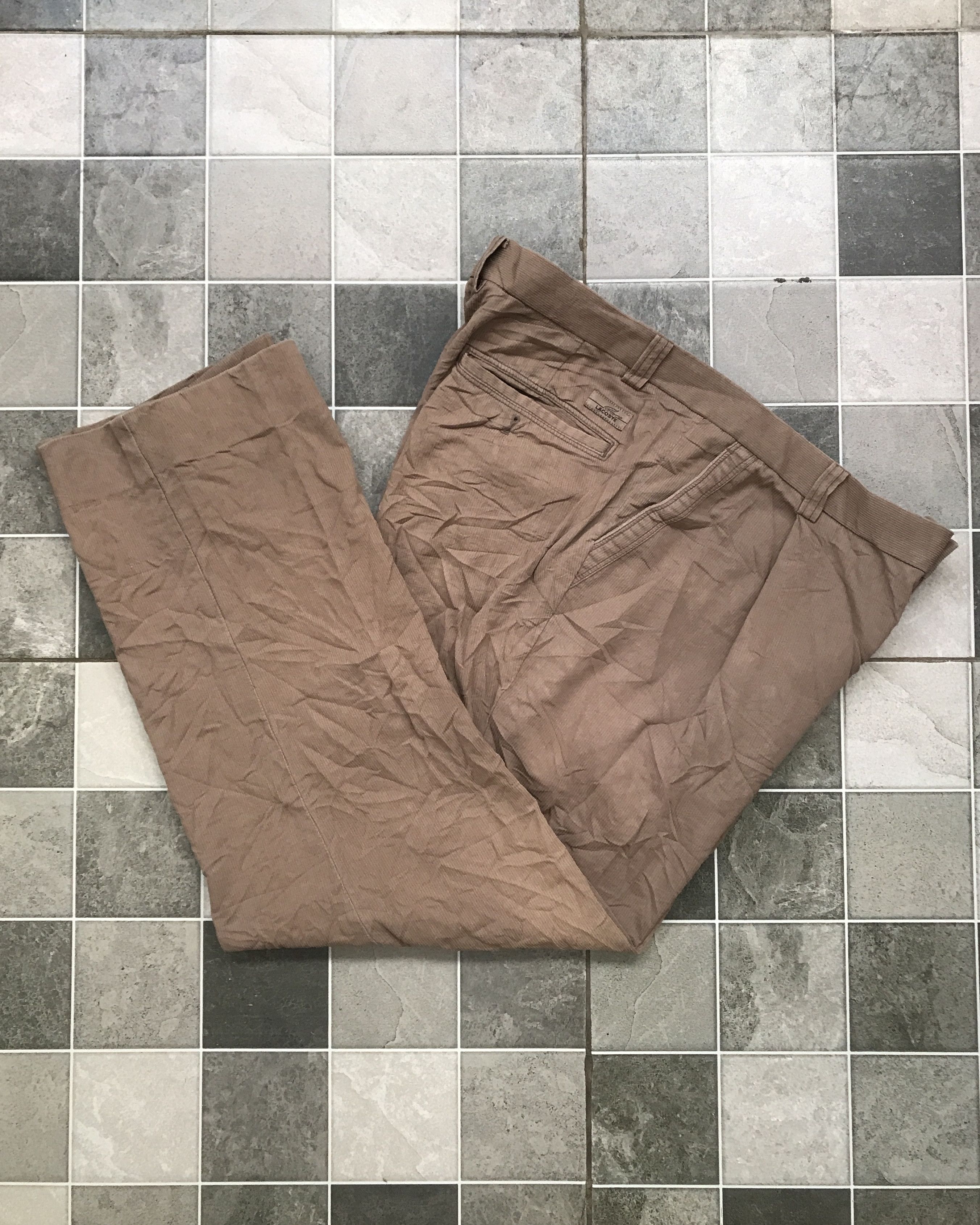 Lacoste Vintage Lacoste Chinos Longpants Semi Corduroy Size US 34 / EU 50 - 2 Thumbnail