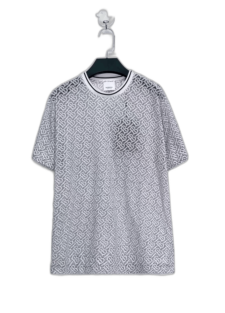 Burberry Burberry White Short Sleeve TB Printed Top-yf Size US XXS / EU 40 - 1 Thumbnail