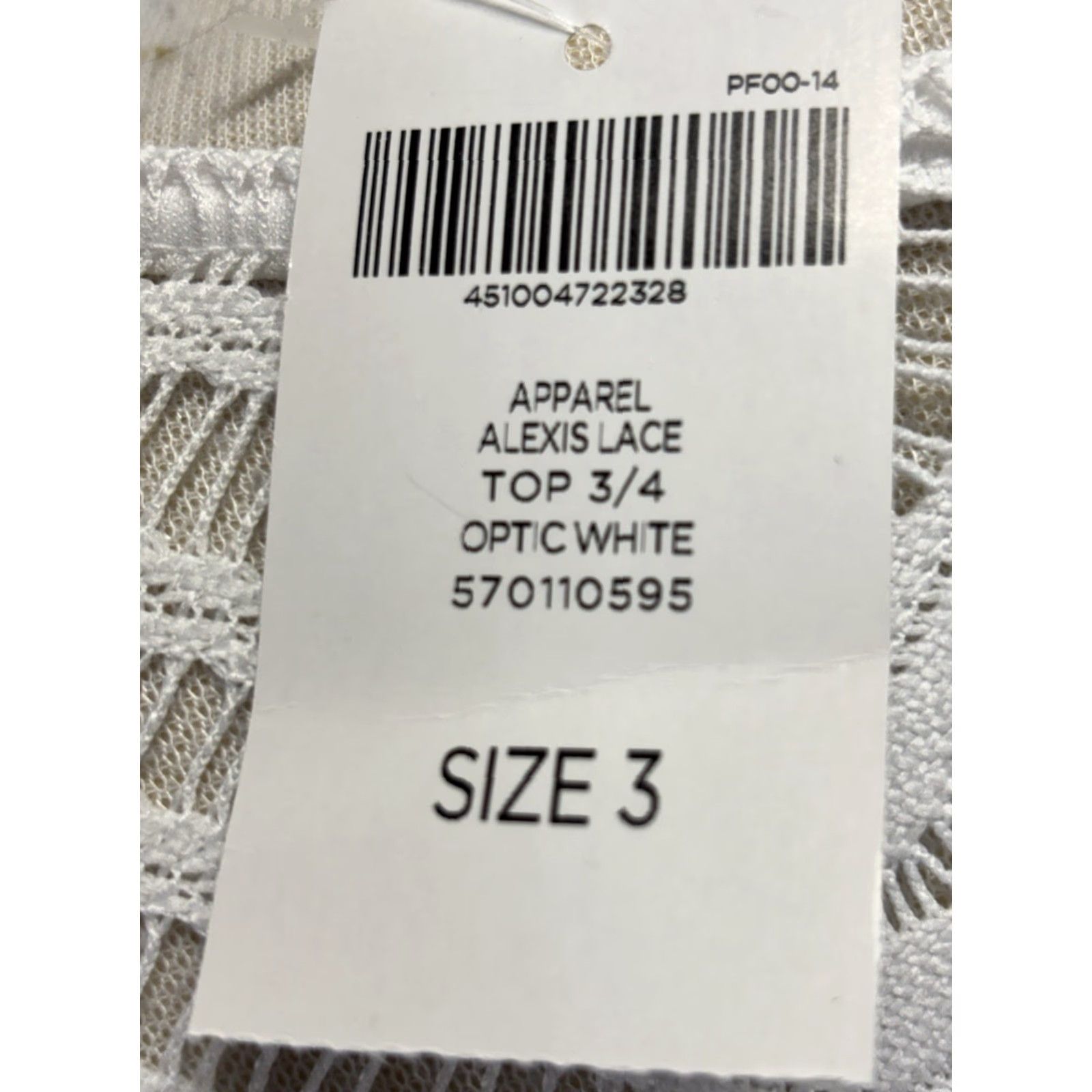 Vintage NEW Chicos Alexis Lace Top Shirt Sz 3 US X-Large White Semi Sheer Size XL / US 12-14 / IT 48-50 - 7 Thumbnail
