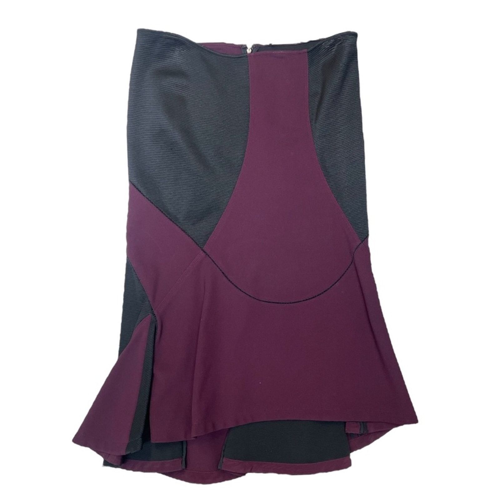 Versace Vintage Versace Panelled Satin Midi Skirt size 40 Size 27" / US 4 / IT 40 - 1 Thumbnail
