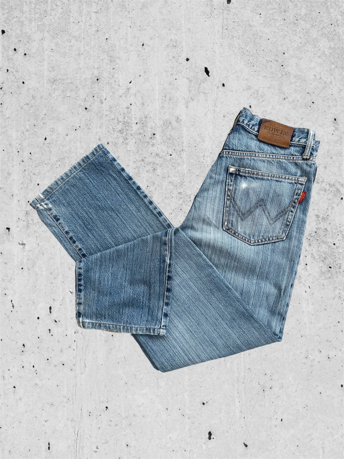Edwin × Japanese Brand 🔥 Edwin Us Classic Light Blue Distressed Denim W29🔥 Size US 29 - 12 Thumbnail