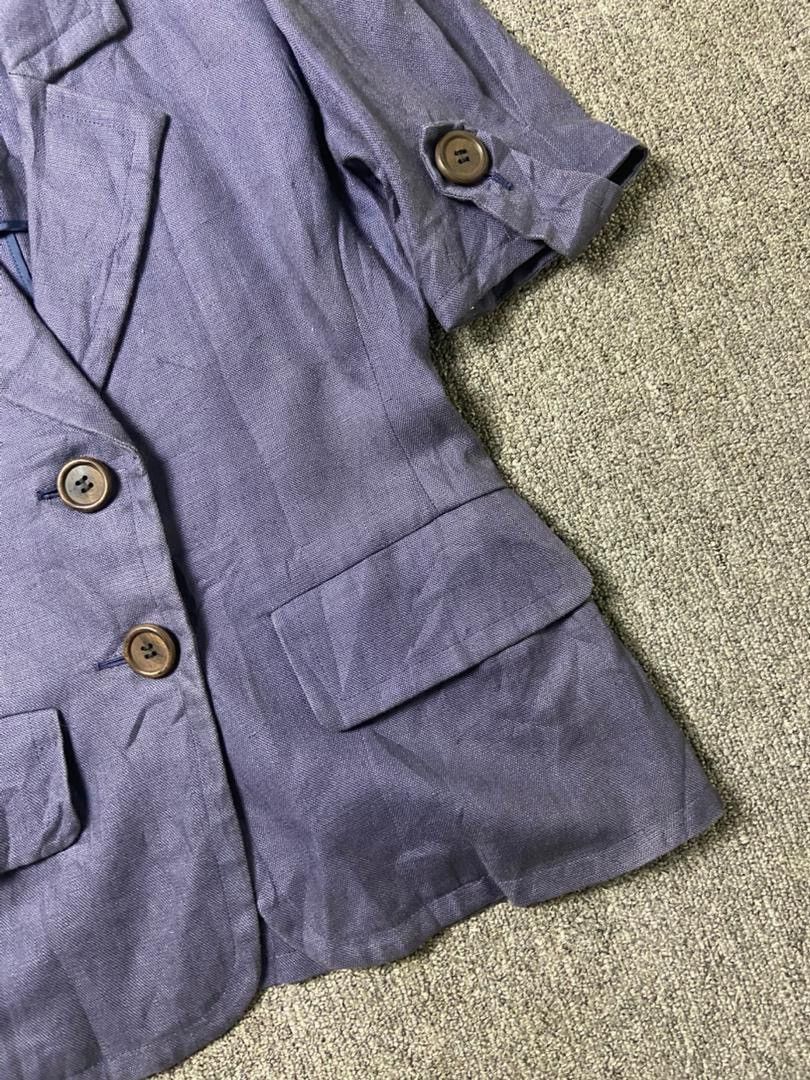 Yves Saint Laurent Yves Saint Laurent Short Sleeve Blazer (191) Size M / US 6-8 / IT 42-44 - 9 Thumbnail