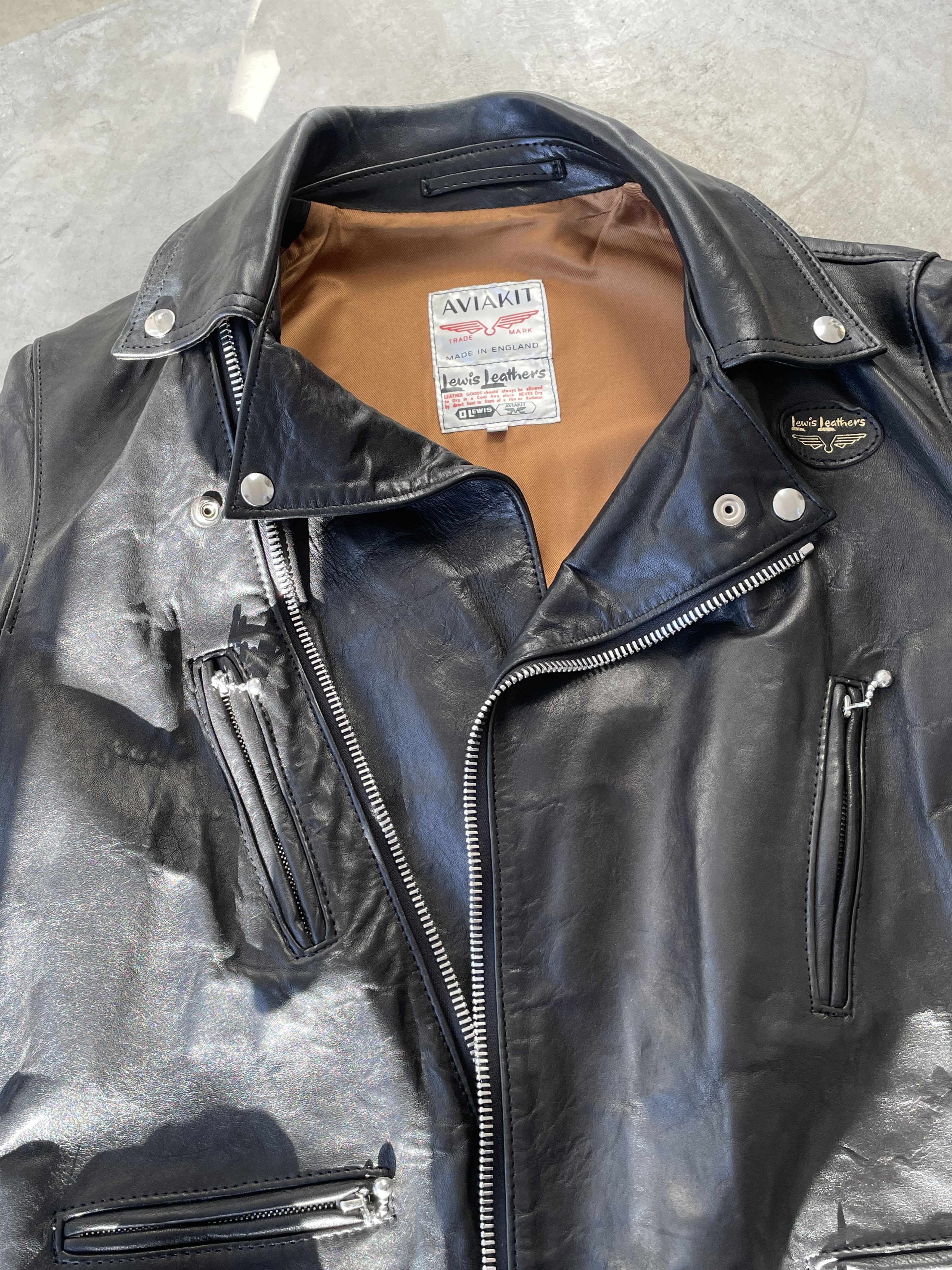 Lewis Leathers Lewis Leathers 402t Lighting Sheep Leather jacket Size US S / EU 44-46 / 1 - 14 Thumbnail