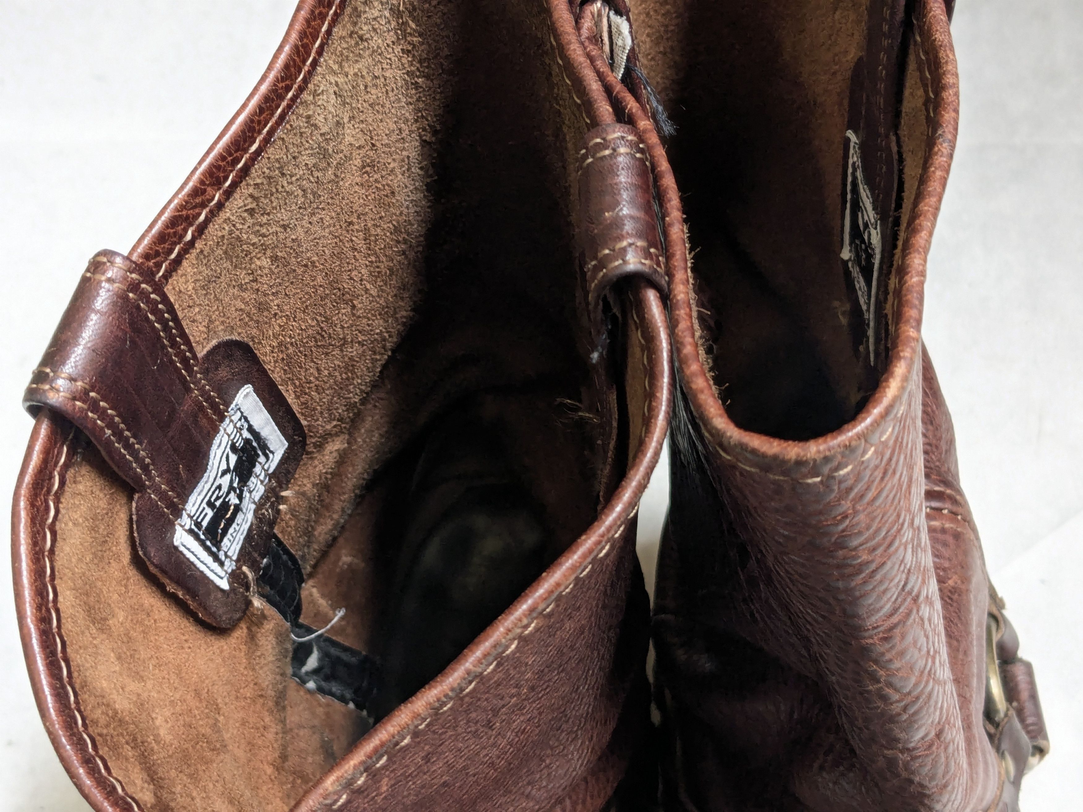 Frye Frye Harness Boots Brown Leather 11 M Buckle Size US 11 / EU 44 - 3 Thumbnail