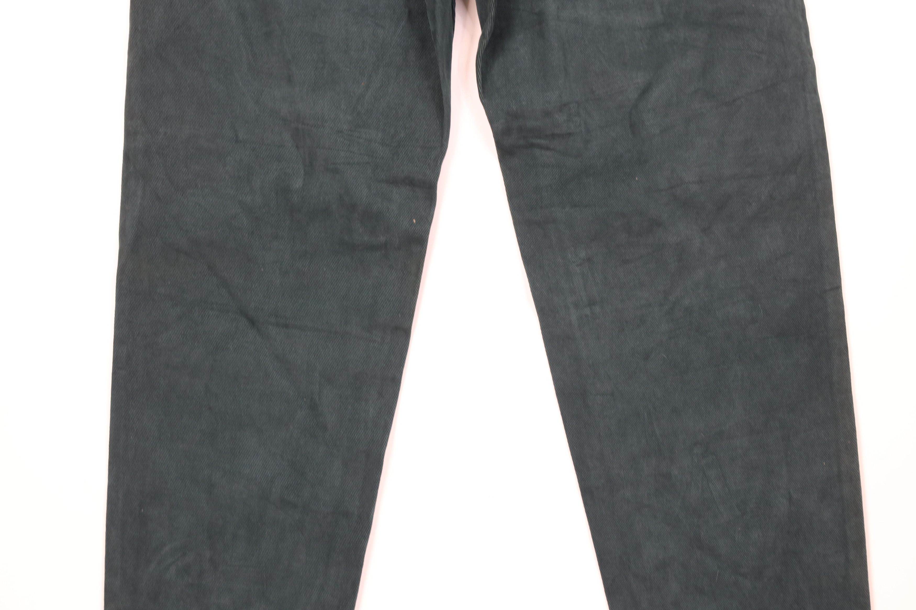 Lee Deadstock Vintage 90s Lee Tapered Leg Denim Jeans Green USA Size 34" / US 12 / IT 48 - 13 Thumbnail
