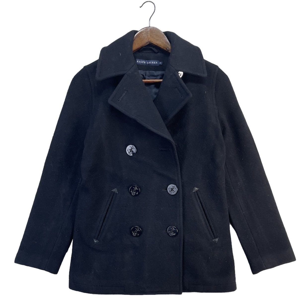 Ralph Lauren Vintage Ralph Laurent Double Breast Wool Jacket Full Button Size US XS / EU 42 / 0 - 1 Thumbnail