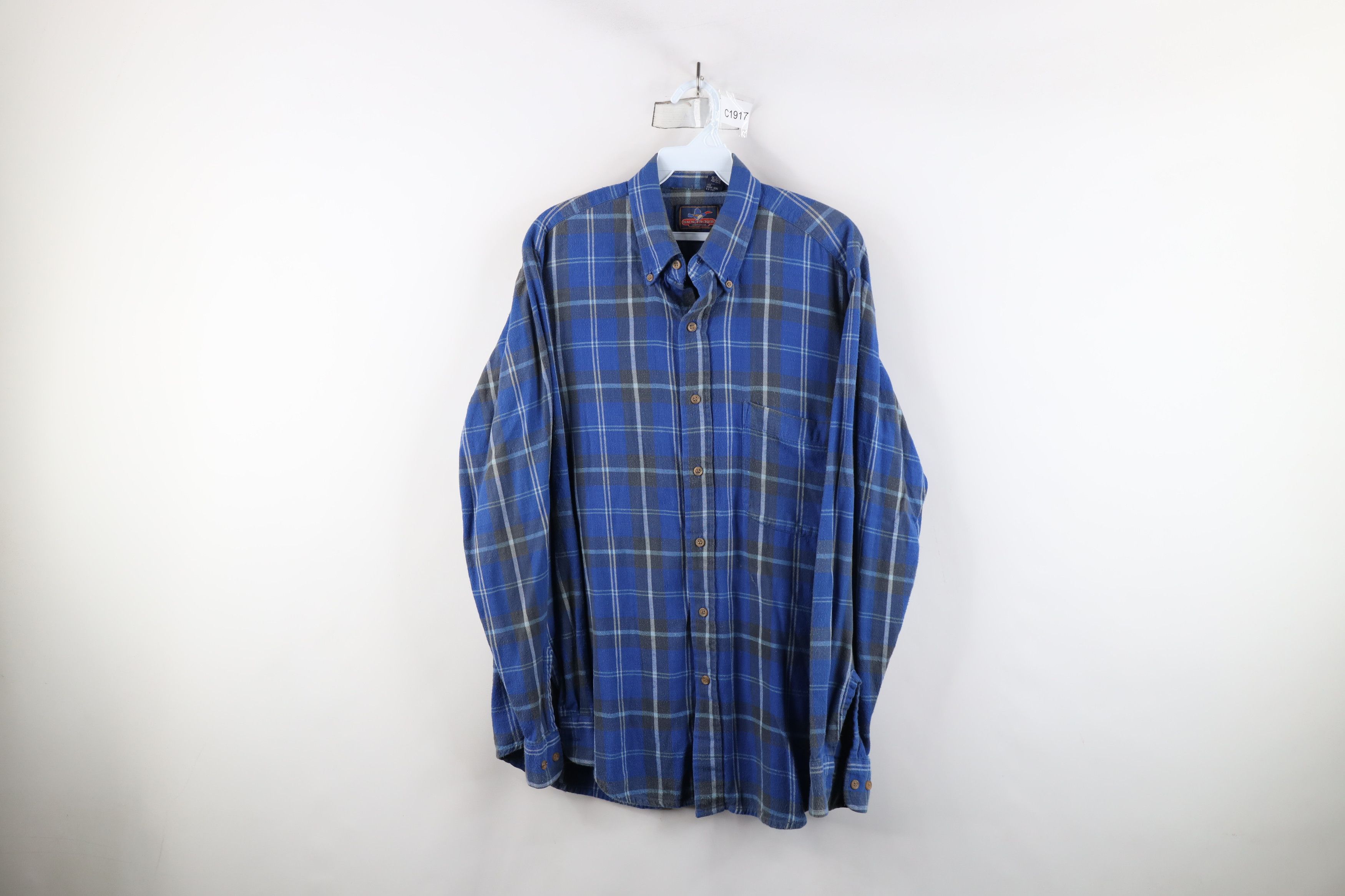 Vintage Vintage 90s Streetwear Flannel Collared Button Down Shirt Size US M / EU 48-50 / 2 - 1 Thumbnail