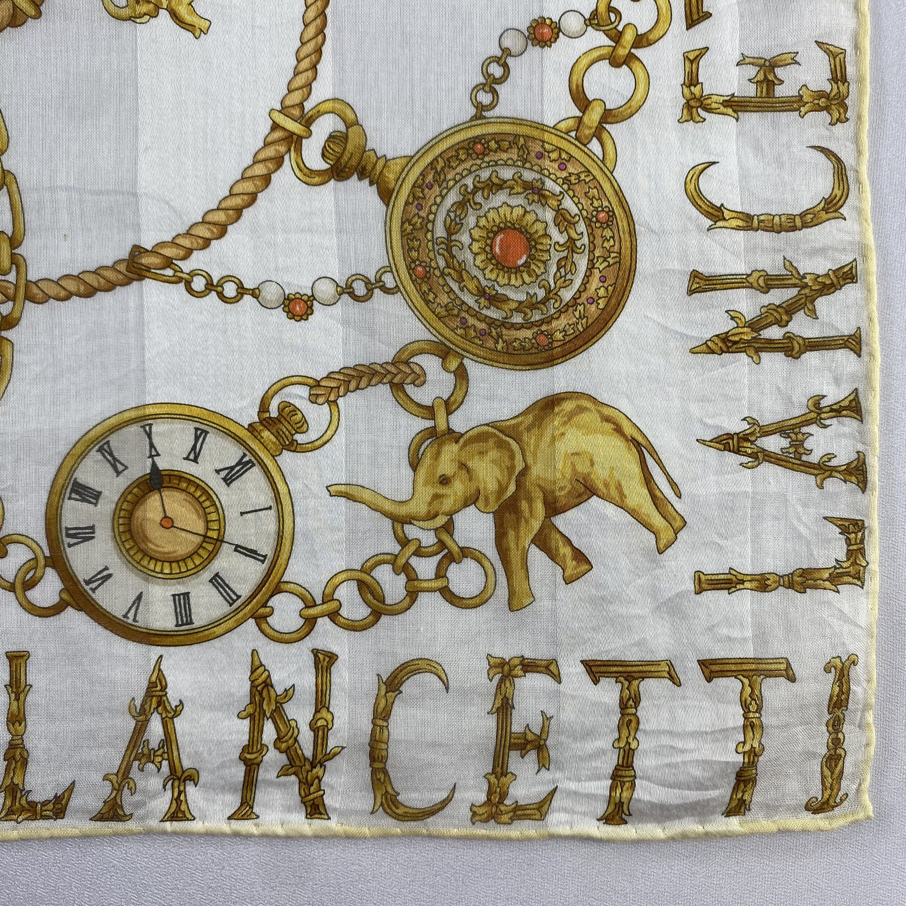 Lui di Lancetti × Vintage Lancetti Handkerchief / Neckerchief / Bandana-P701 Size ONE SIZE - 3 Thumbnail