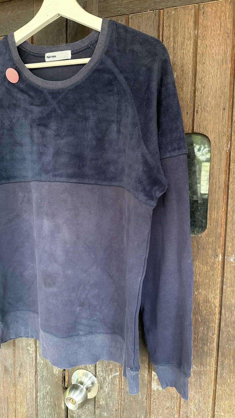 Ne-Net Ne- net fleece cotton coloublock sweat Size US L / EU 52-54 / 3 - 2 Thumbnail