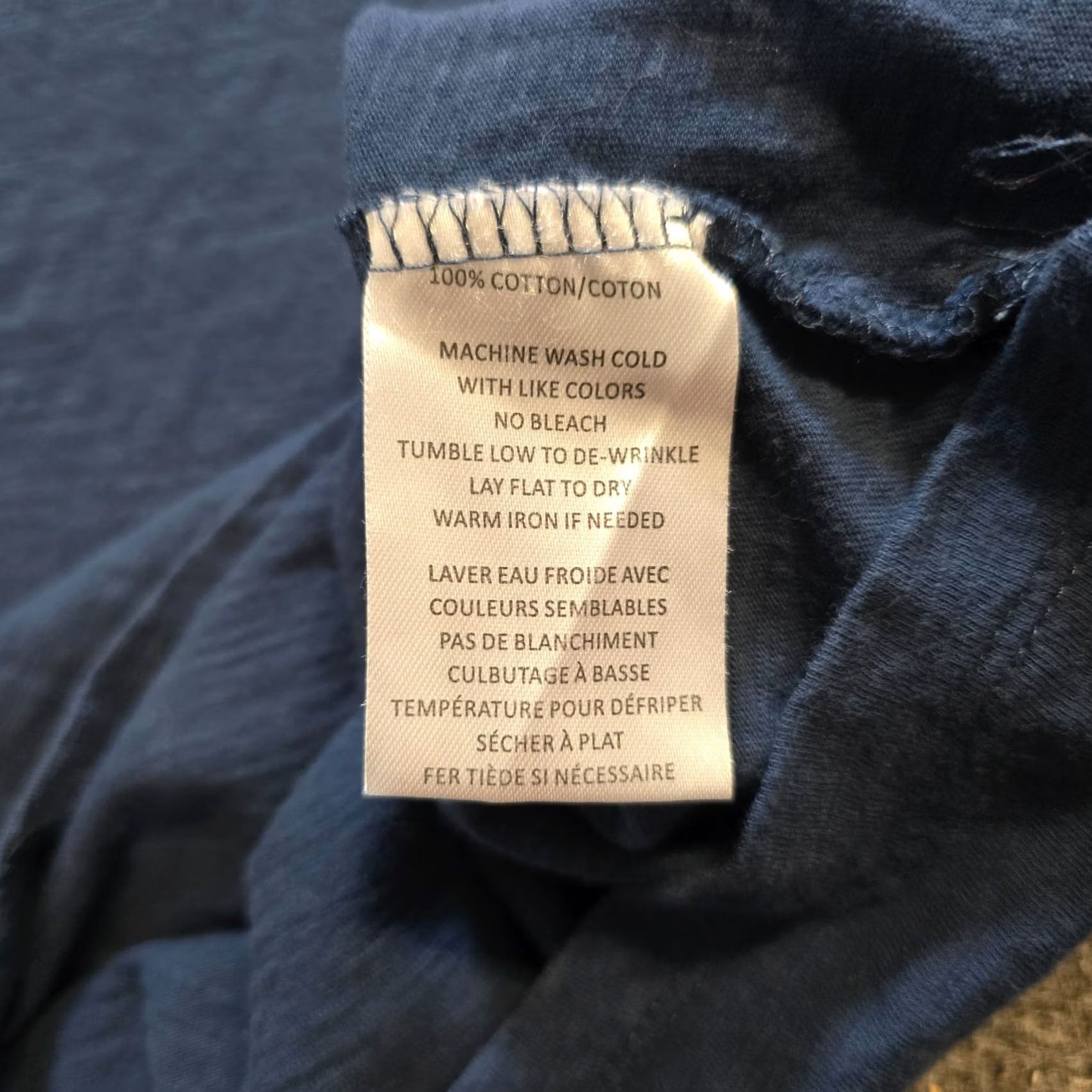 Vintage Robert Barakeet Shirt Mens Size S Navy Blue Short Sleeve Slub Knit Casual T-Shirt Regular Fit Crew Neck Lightweight Men’s Shirt Size US S / EU 44-46 / 1 - 7 Thumbnail