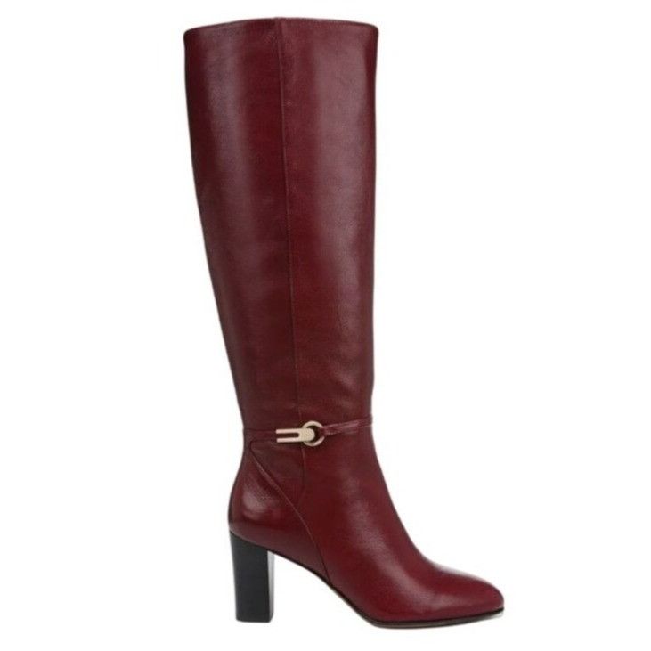 Franco Sarto FRANCO SARTO / L-Palermo / Burgundy / Leather / Tall Boots W Size US 9 / IT 39 - 2 Thumbnail