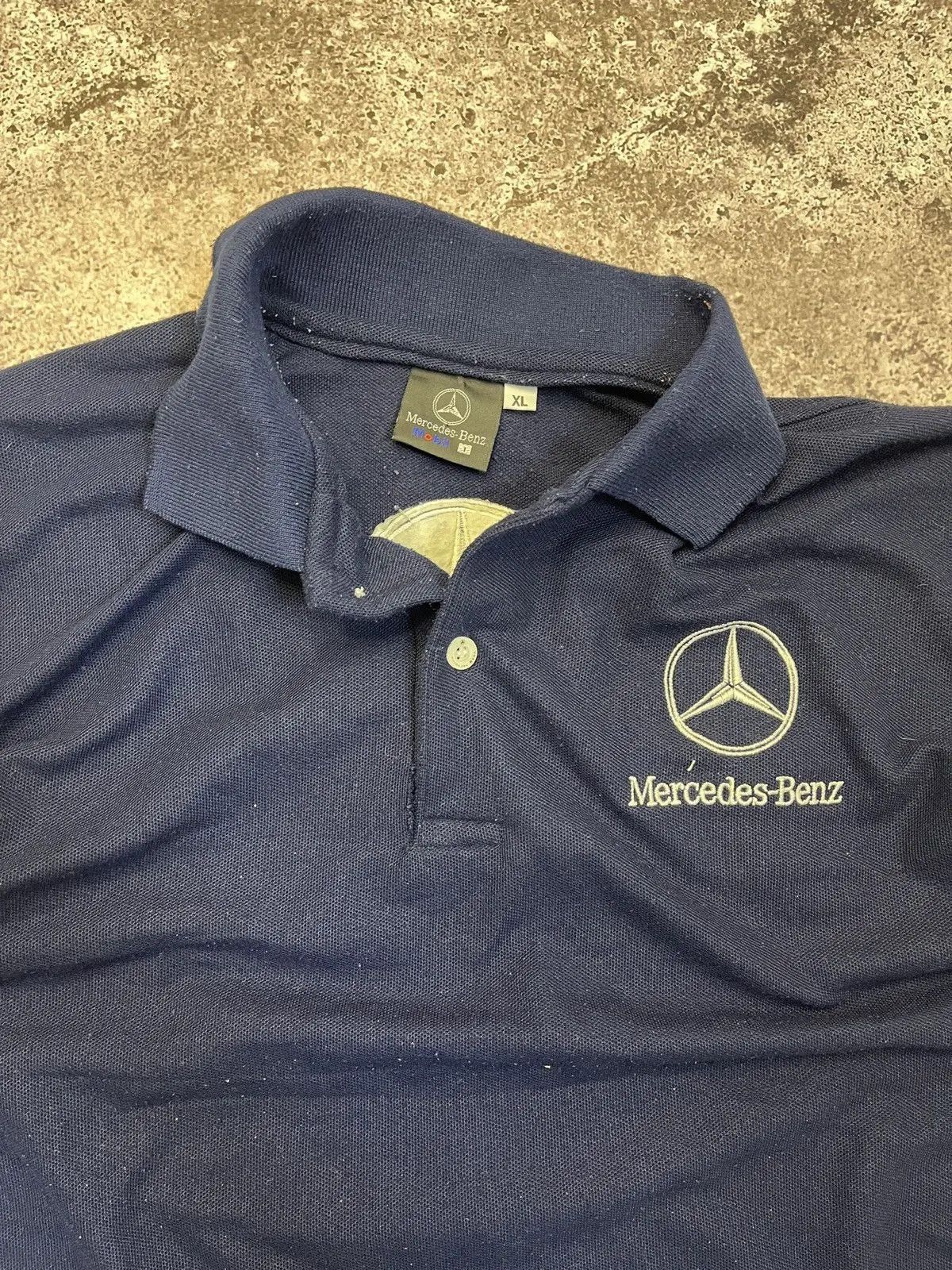 Mercedes-Benz Vintage Mercedes-Benz x Mobil 1 Polo Shirt Racing Team Logo Size US XL / EU 56 / 4 - 2 Thumbnail