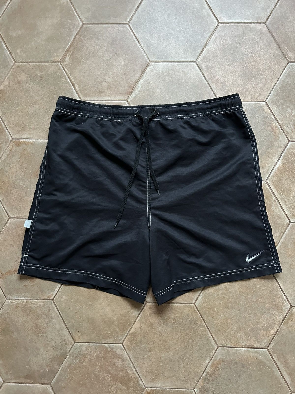 Nike × Vintage Vintage Nike Swoosh Y2K Swimming Shorts Size US 36 / EU 52 - 1 Thumbnail