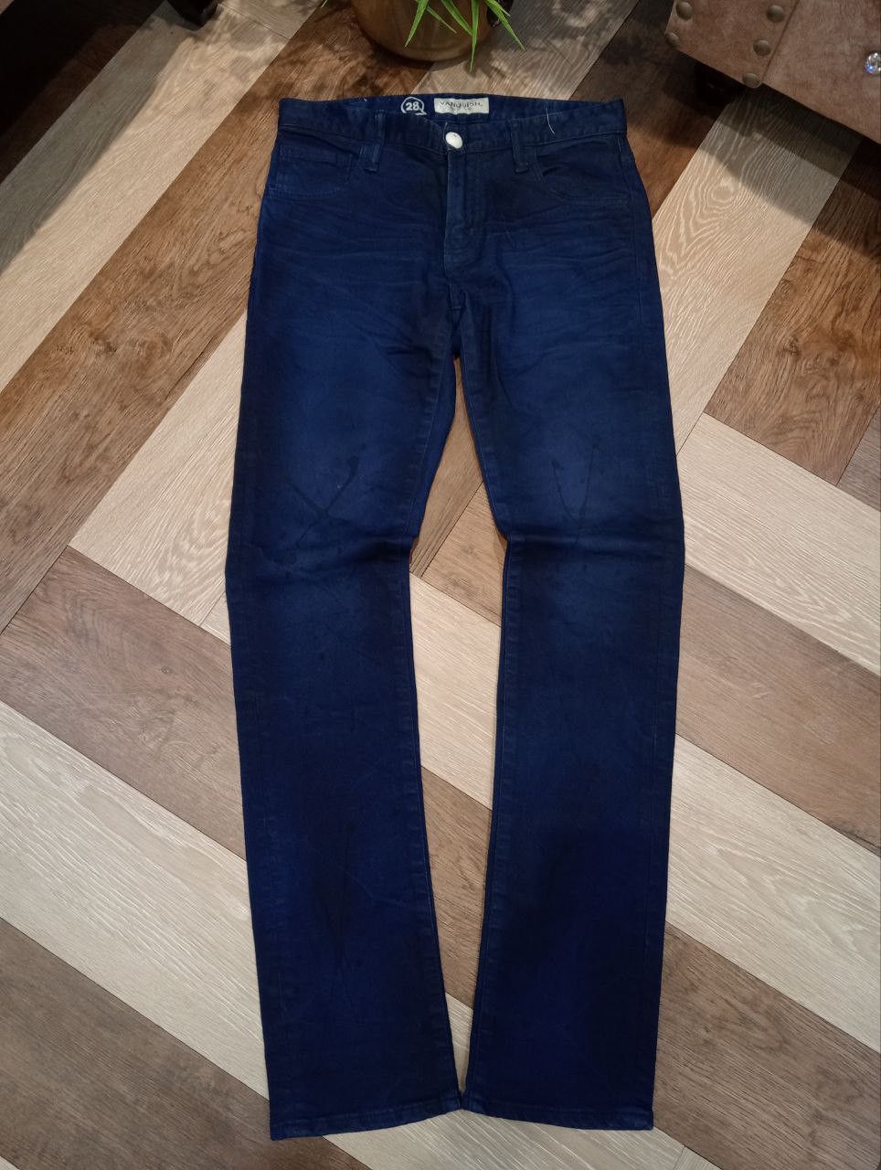 Vanquish VANQUISH JAPAN BLUE PAINTER STRETCH JEANS - SIZE 28 Size US 28 / EU 44 - 2 Thumbnail