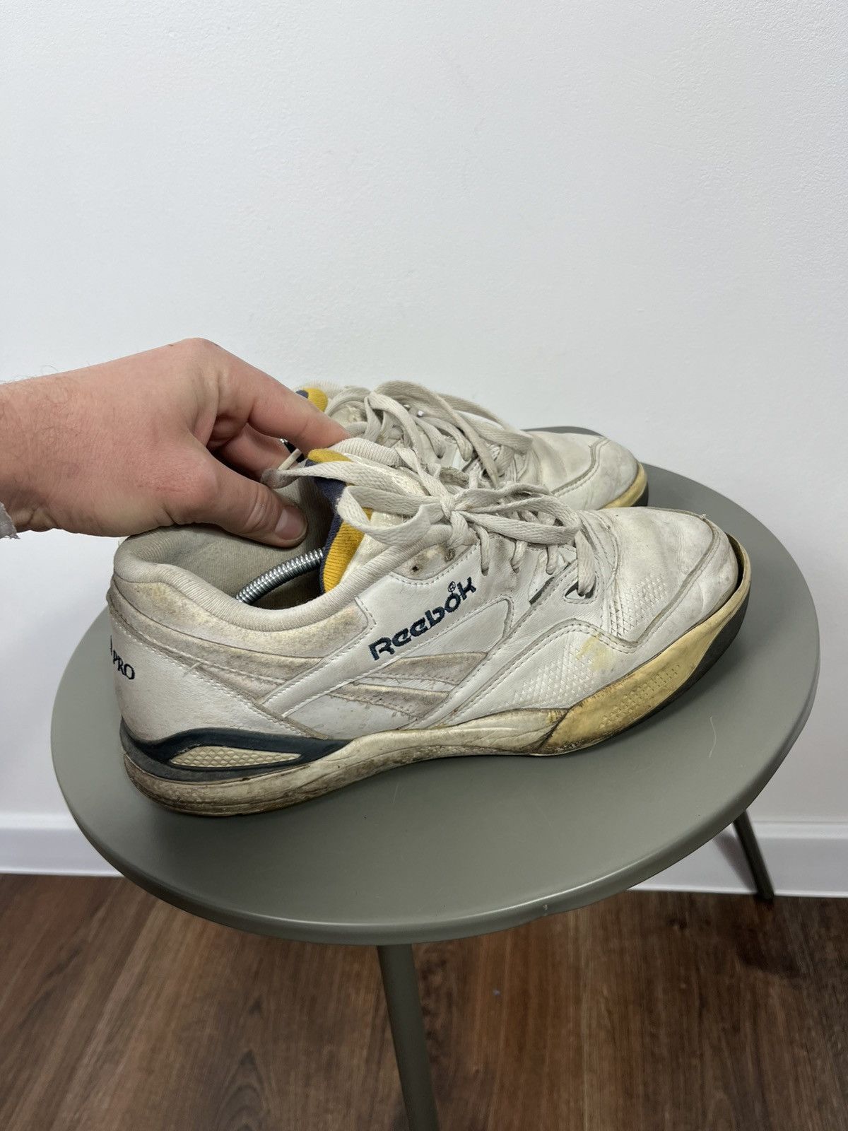 Reebok Vintage Reebok Classic Leather Sneakers White Yellow EU 43 Size US 9.5 / EU 42-43 - 8 Thumbnail