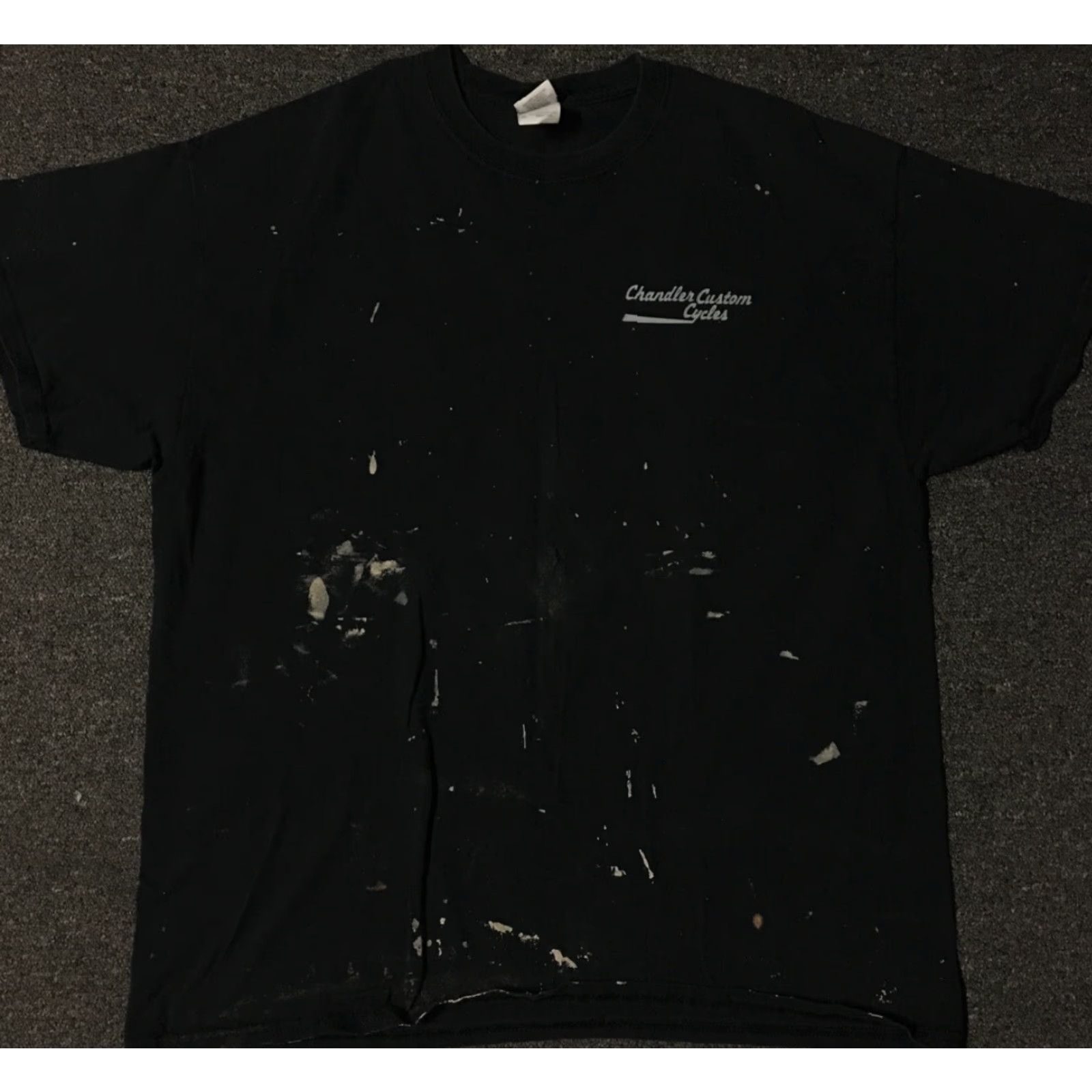 Vintage Vtg Chandler Custom Cycles Faded Paint Shirt XL Grunge Biker Motorcycle Punk 90s Size US XL / EU 56 / 4 - 2 Thumbnail