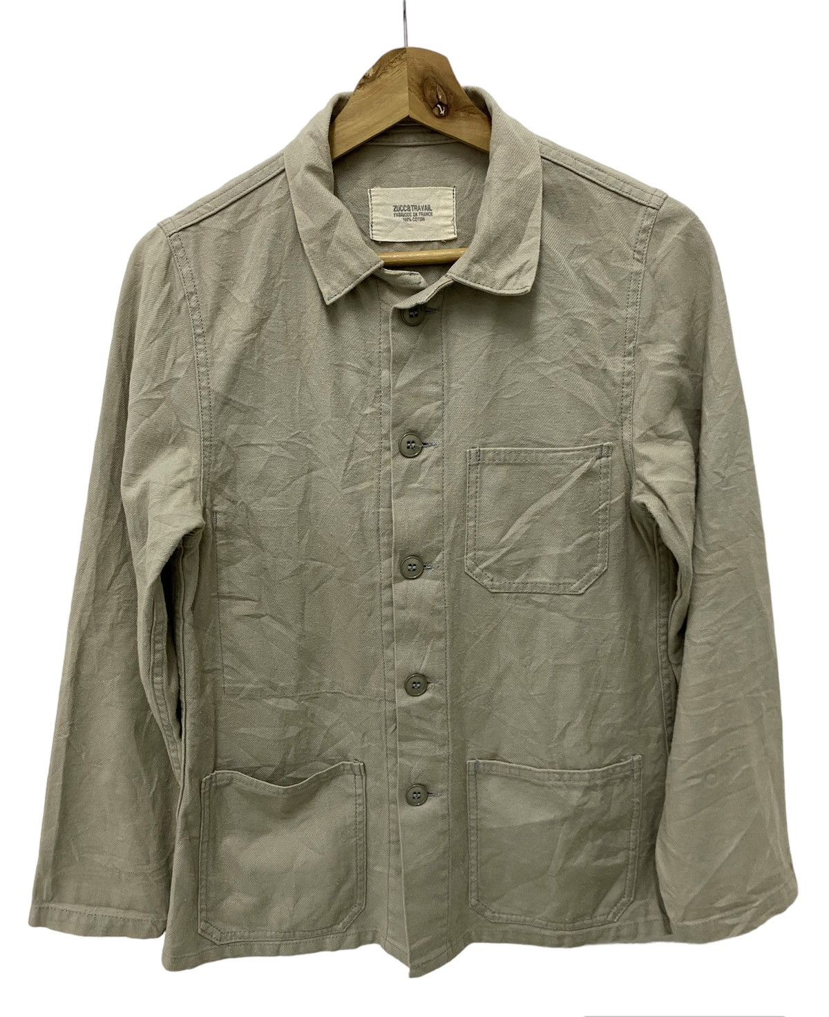 Image of Vintage Zucca Travail By Issey Miyake French Chore Jacket, Men's (Size Small)