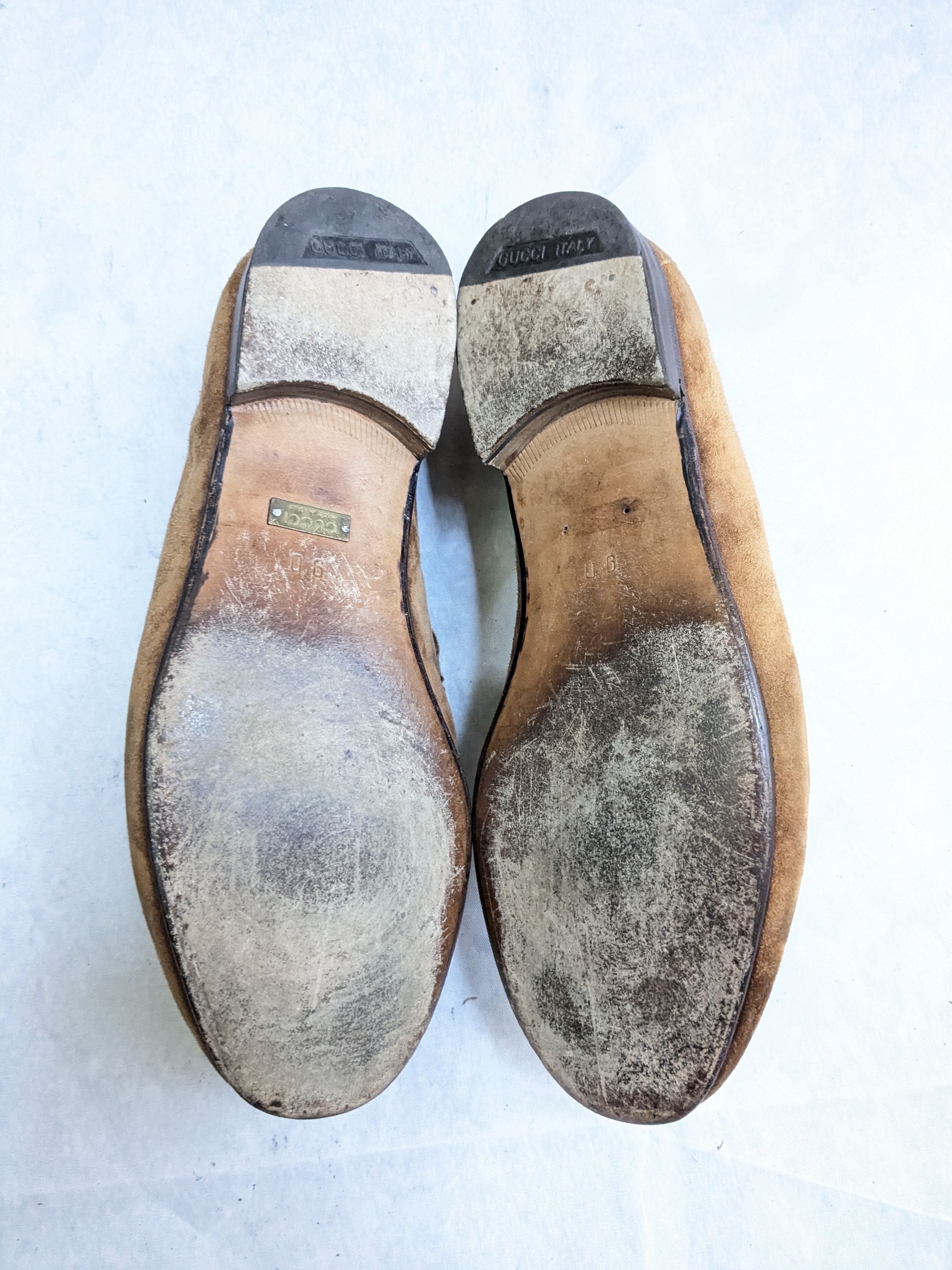 Gucci Gucci Horsebit Loafers Brown 9 D Suede Leather Size US 9 / EU 42 - 11 Thumbnail