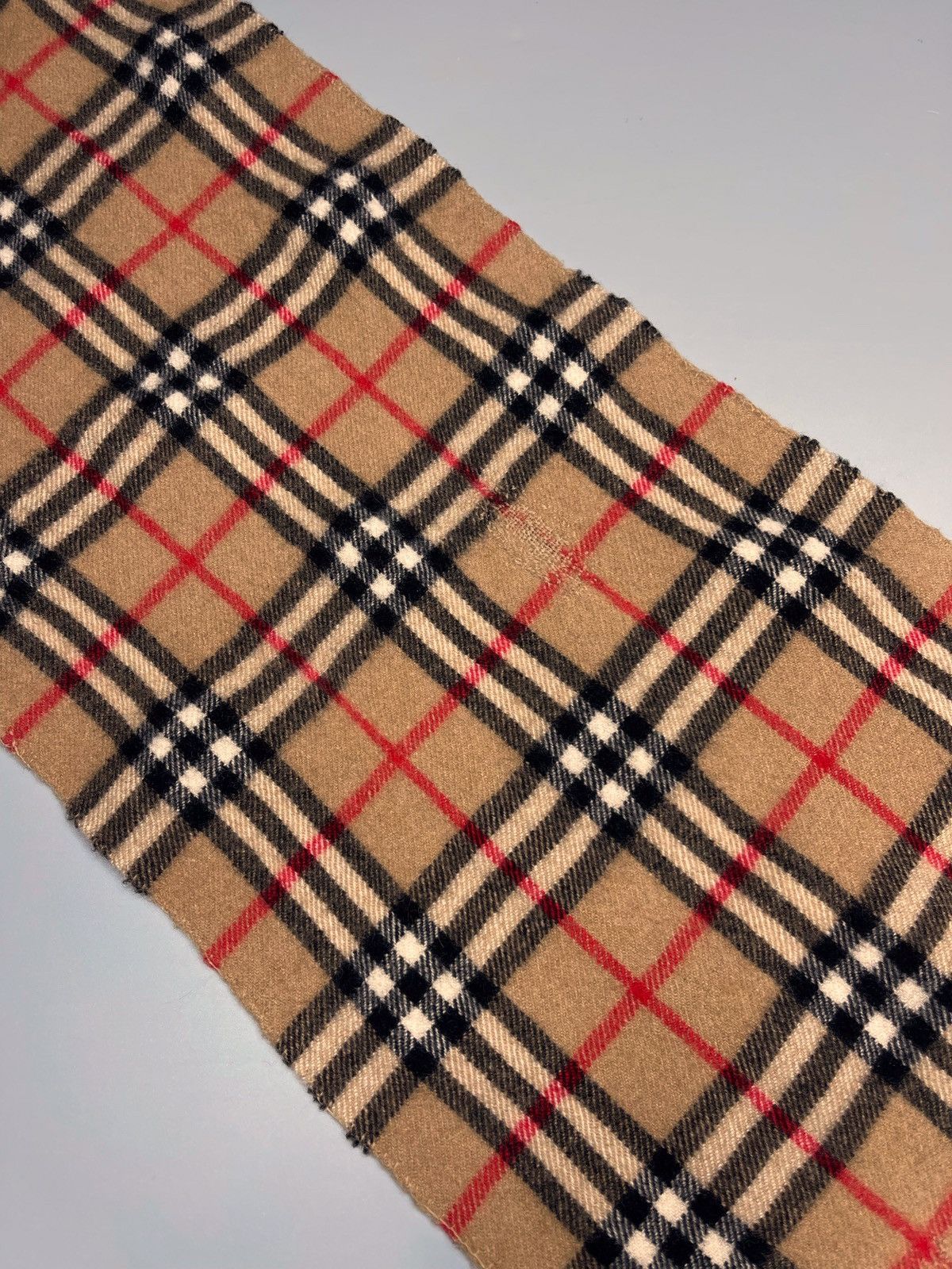 Burberry × Vintage Vintage Burberry Cashmere Scarf Nova Check Size ONE SIZE - 7 Thumbnail