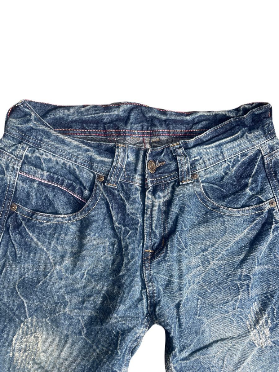 If Six Was Nine 2000s Japanese archive Distressed Mud-Wash Jeans Vkei Y2K Size US 31 - 5 Thumbnail