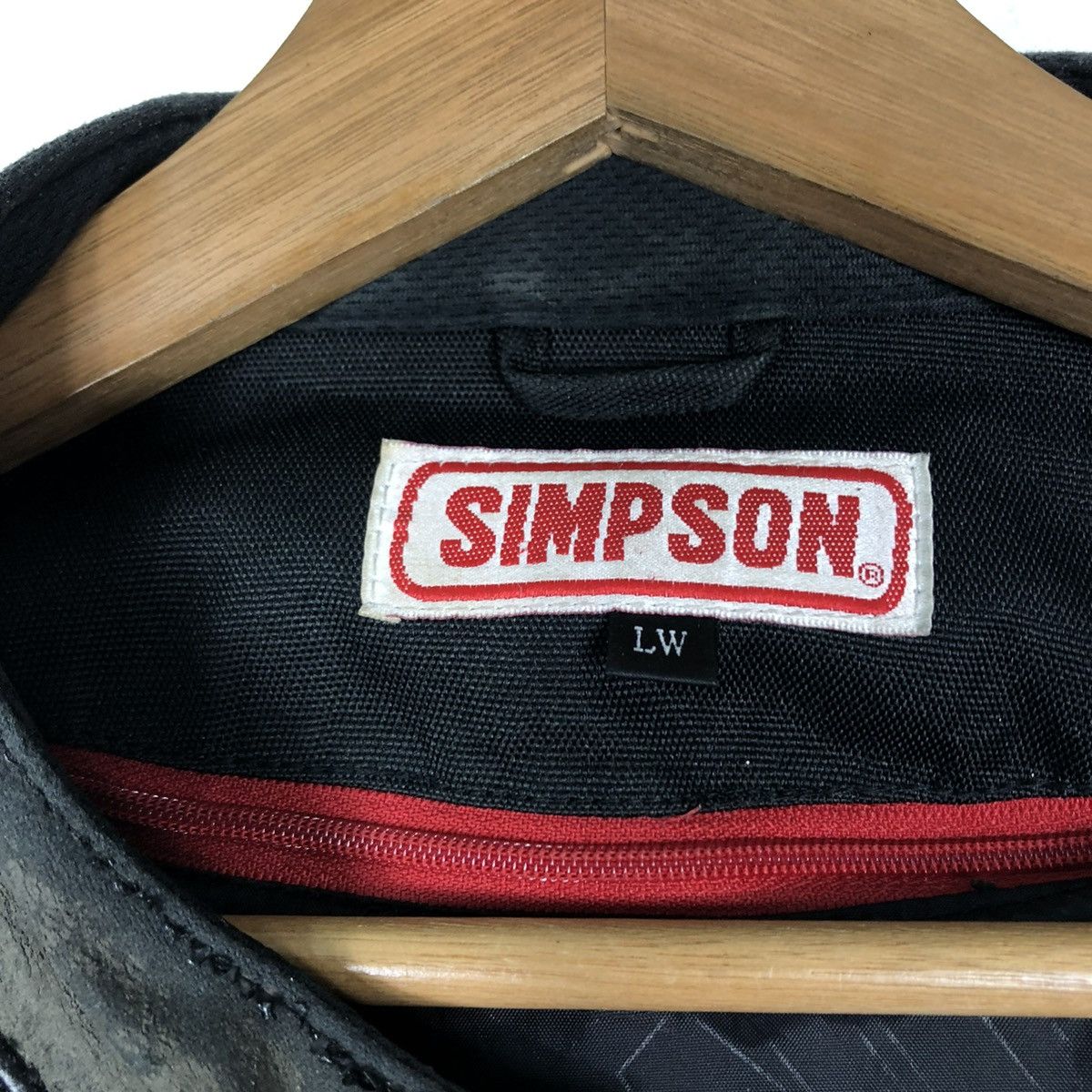 Japanese Brand 🔥VINTAGE RACING BIKER JACKET SIMPSON BIG LOGO SPELL OUT Size US L / EU 52-54 / 3 - 20 Thumbnail