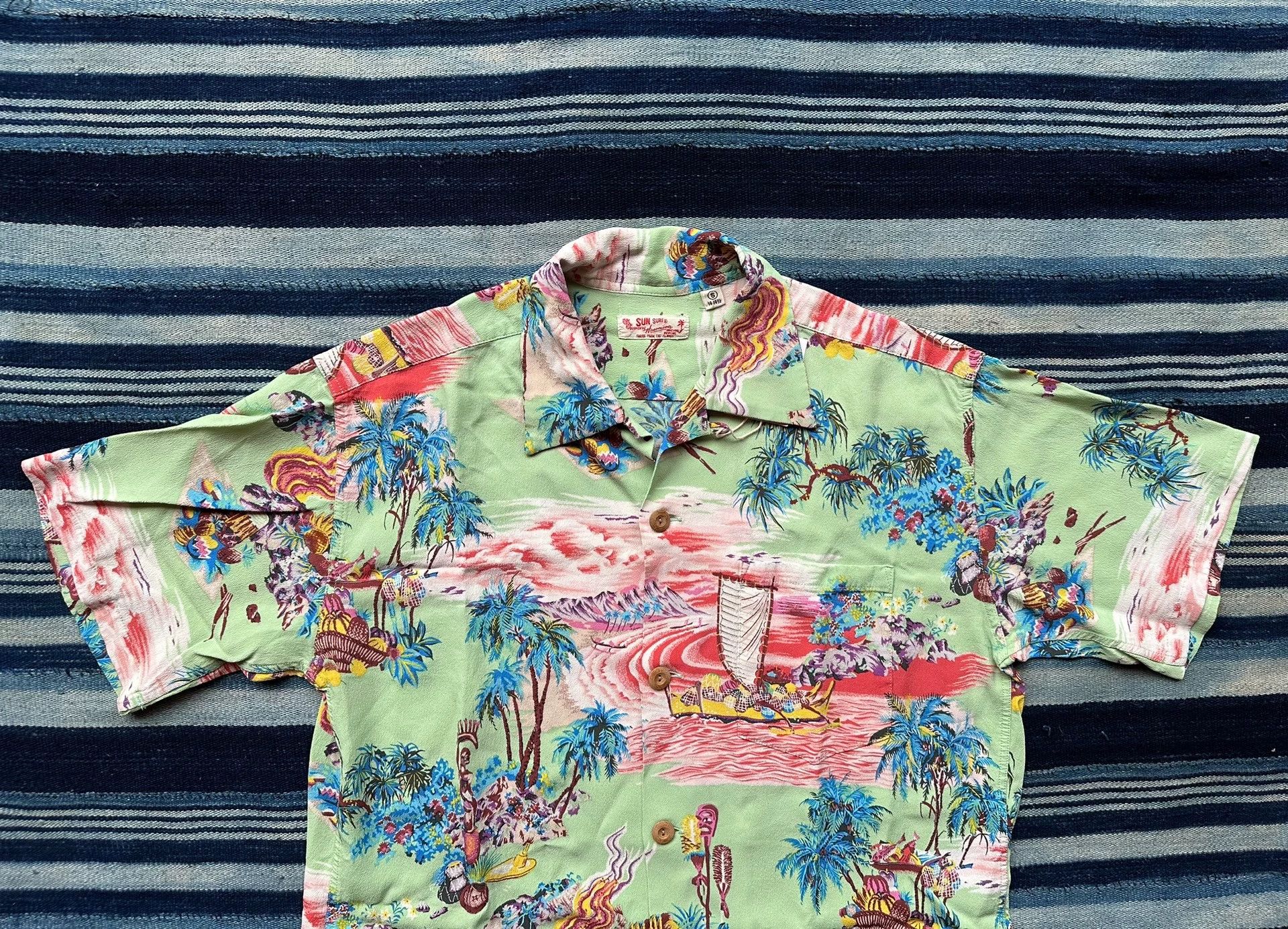 Sun Surf SUN SURF S/S Hawaiian Shirt Island Chronicle Rare Color S Size US S / EU 44-46 / 1 - 3 Thumbnail