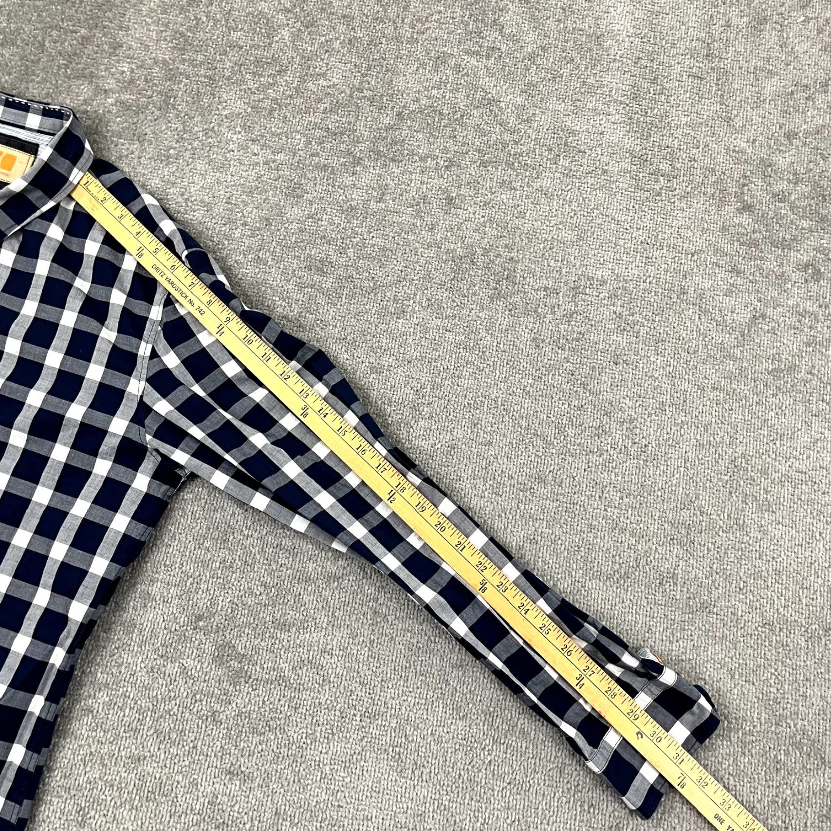 Hugo Boss HUGO BOSS ORANGE Shirt Mens XL Blue White Plaid Button-Up Long Sleeve Size US XL / EU 56 / 4 - 6 Thumbnail